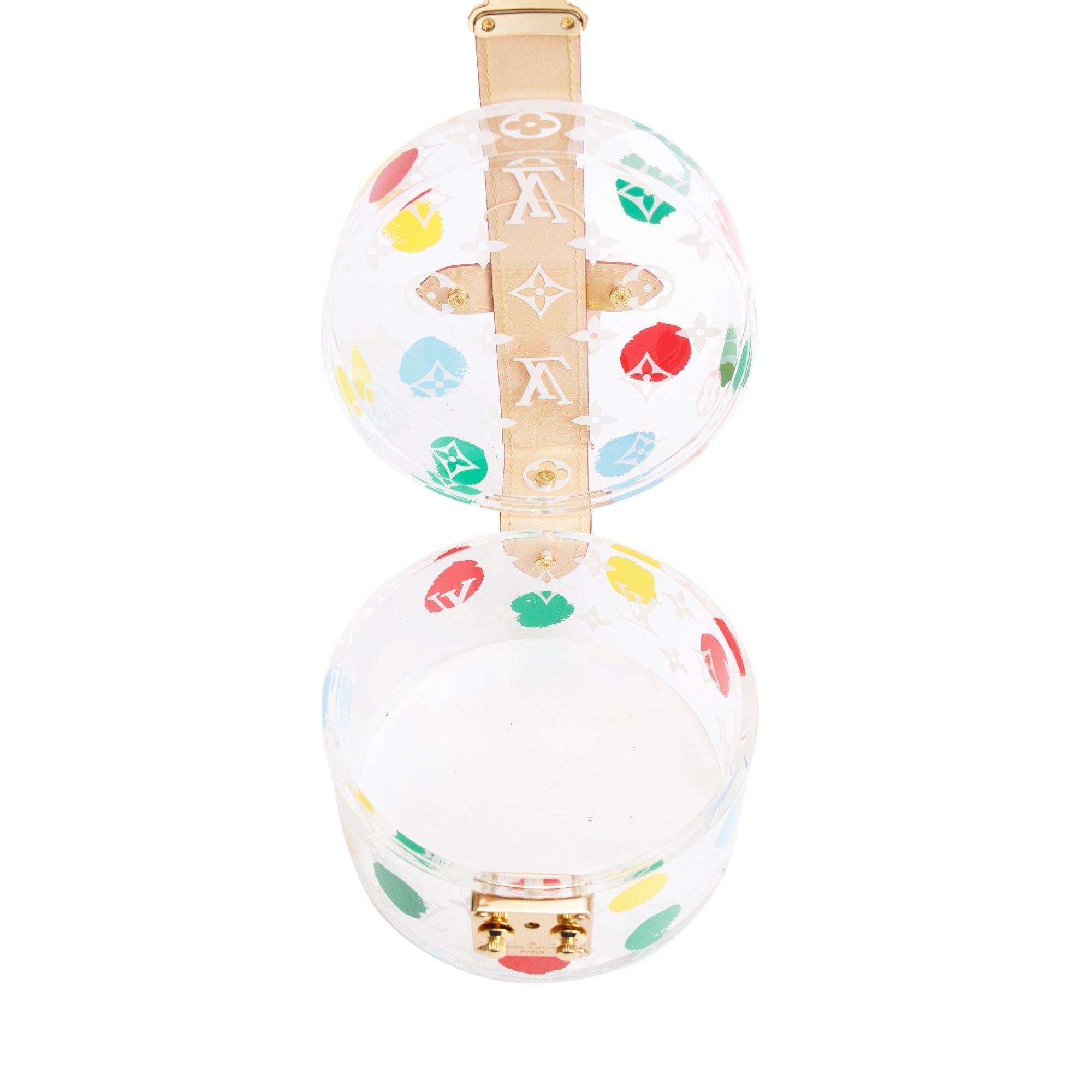 Louis Vuitton x Yayoi Kusama 2022 Transparent Plexiglass Scott Box w/ Box