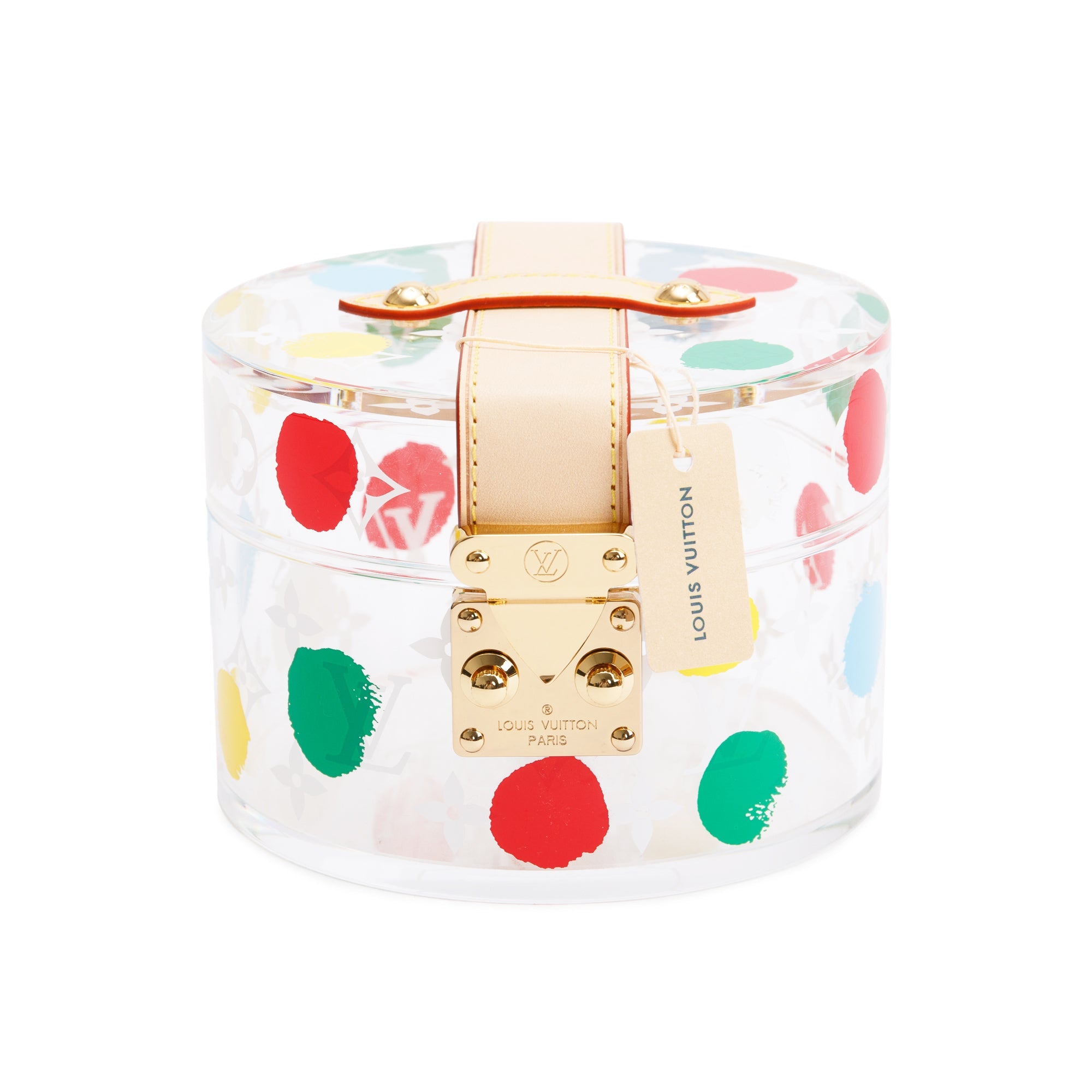 Louis Vuitton x Yayoi Kusama 2022 Transparent Plexiglass Scott Box w/ Box