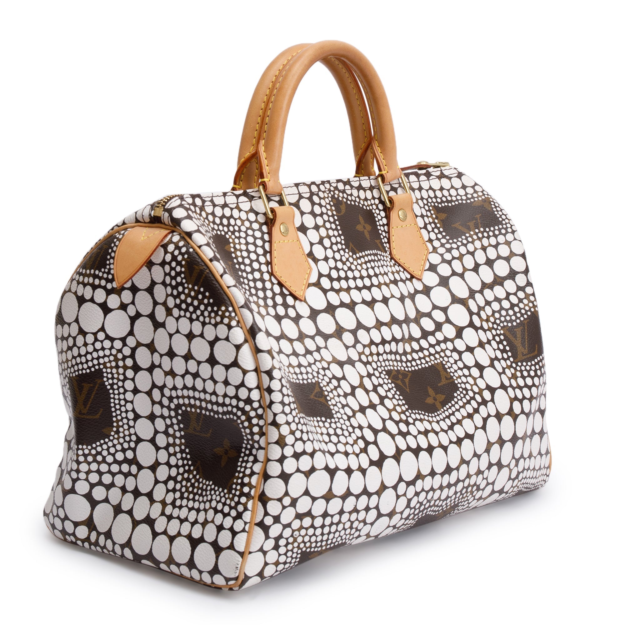 Louis Vuitton x Yayoi Kusama White Monogram Town Speedy 30