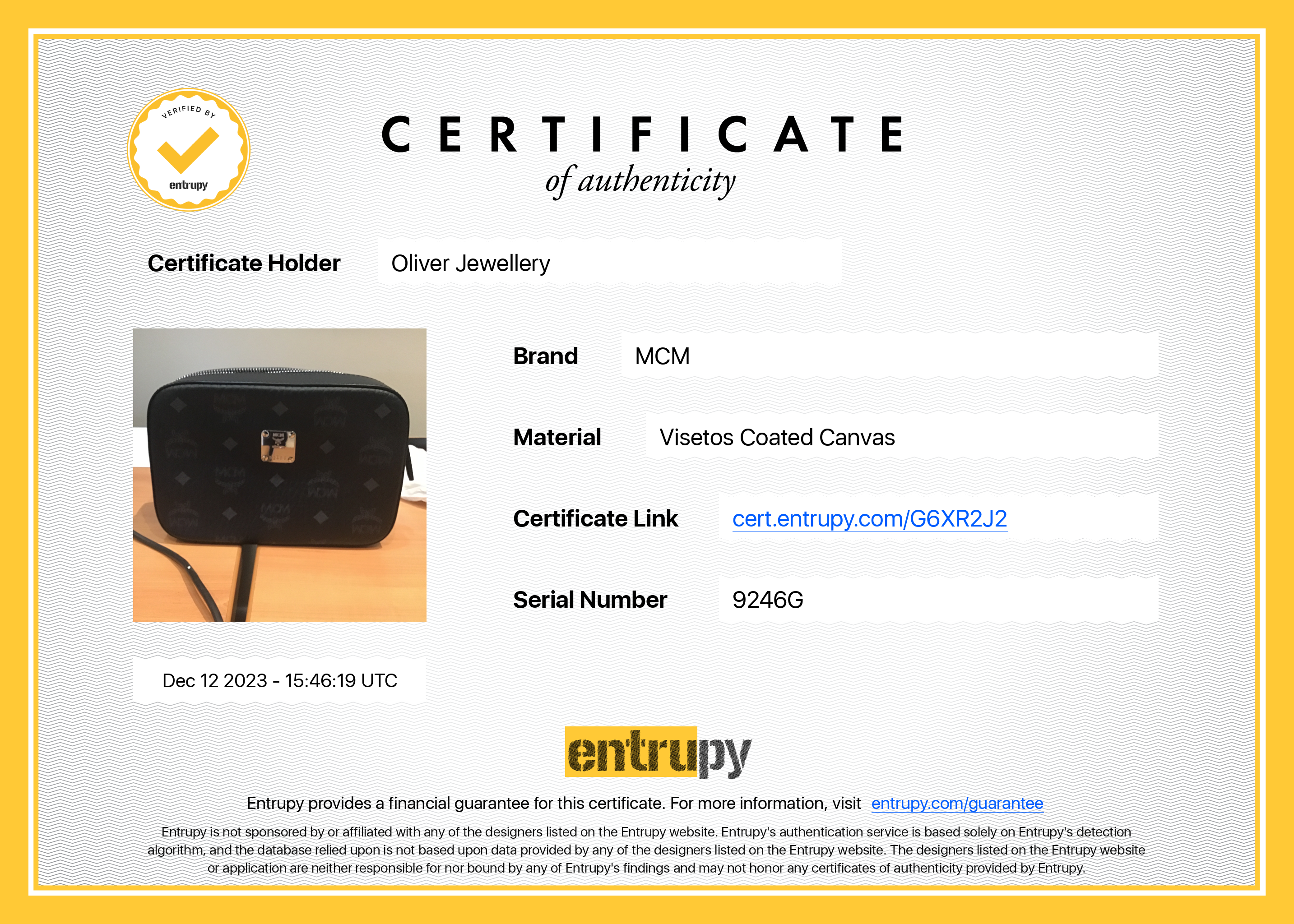 MCM Black Visetos Coated Canvas Camera Crossbody Bag