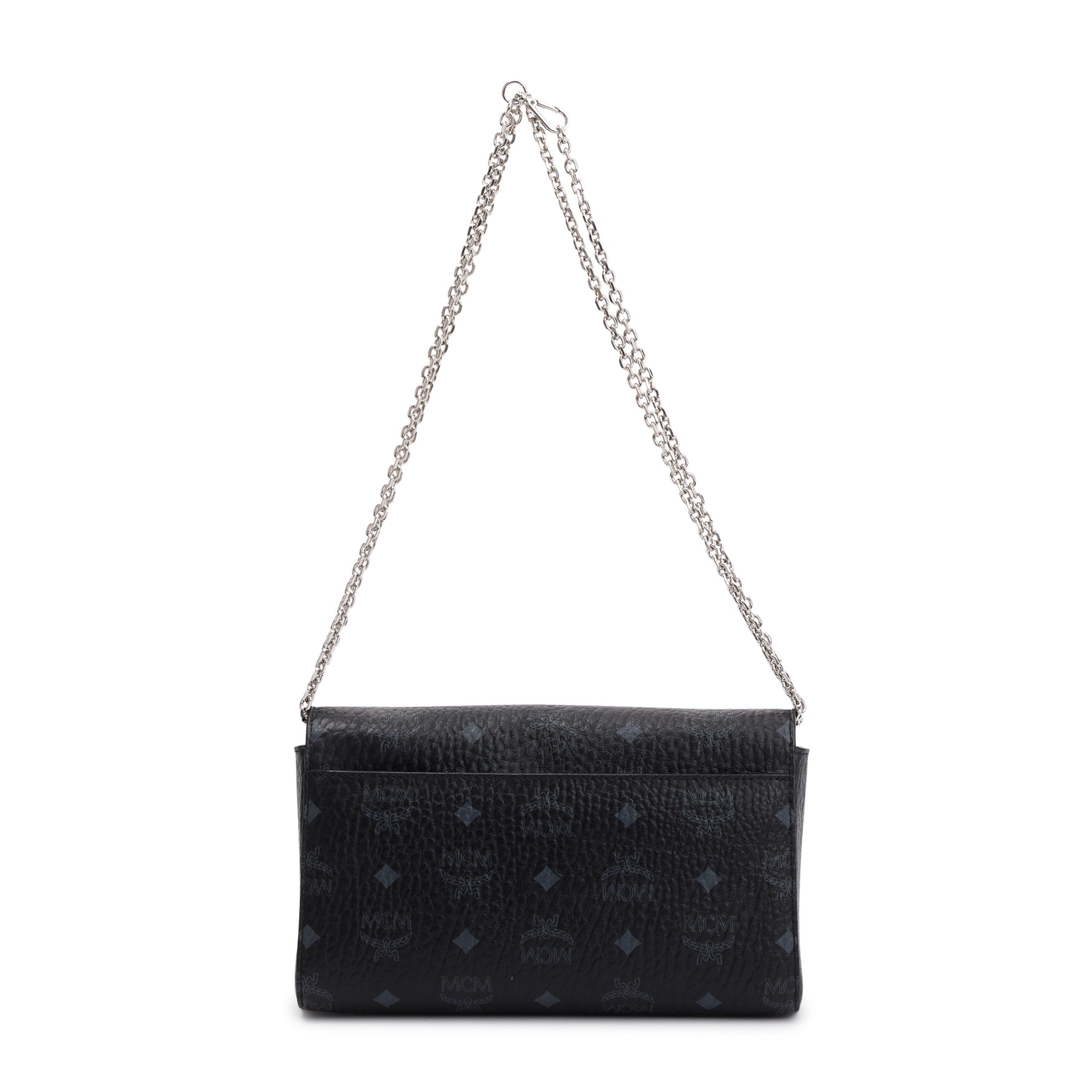 MCM Black Visetos Medium Milie Crossbody