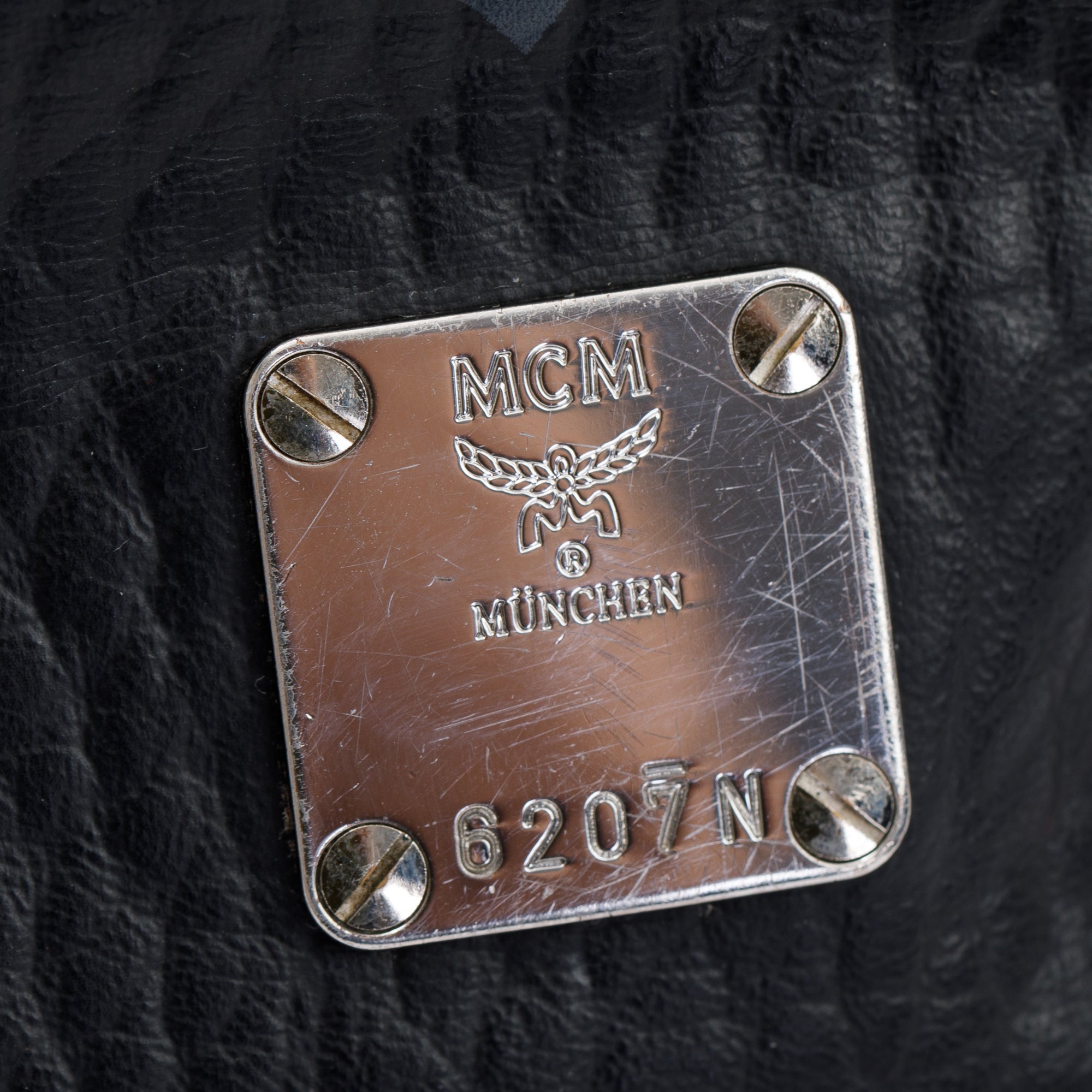 MCM Black Visetos Small Fursten Belt Bag