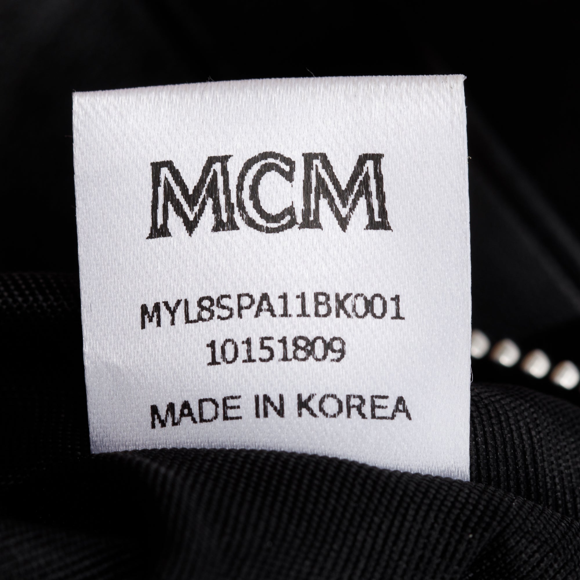 MCM Black Visetos Tracy Crossbody Wallet on Chian