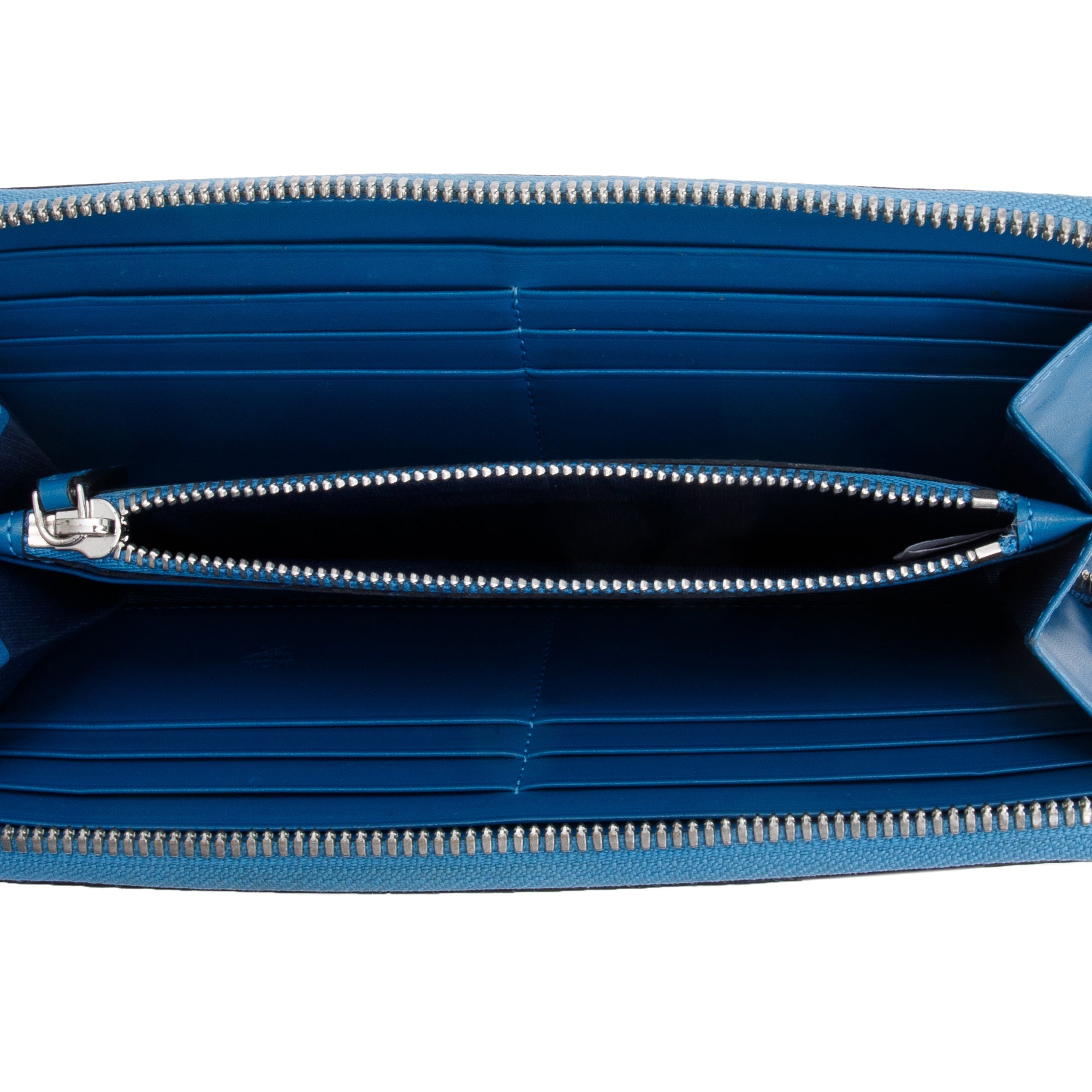 MCM Black Visetos Zip Around Wallet