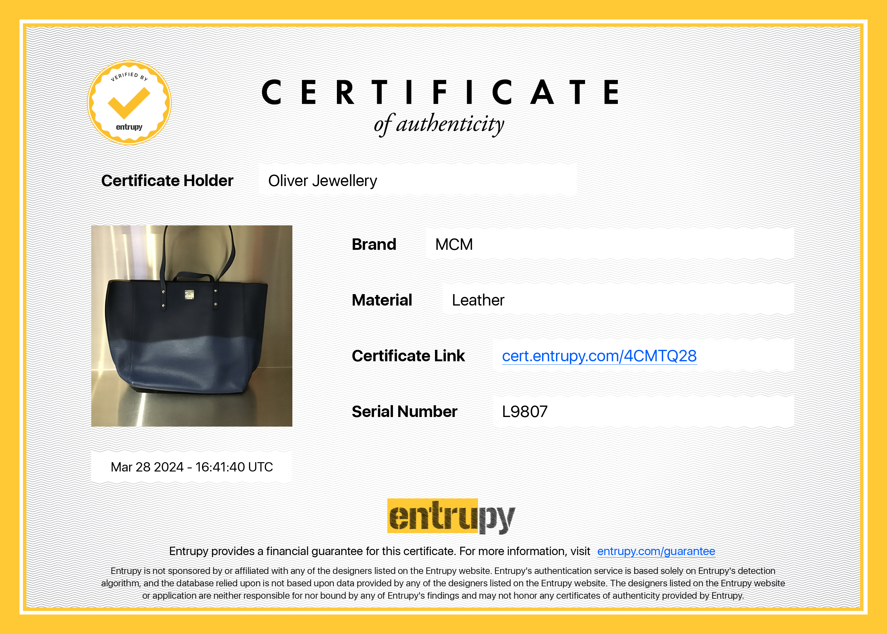 MCM Blue Leather Sophie Top Zip Shopper Tote