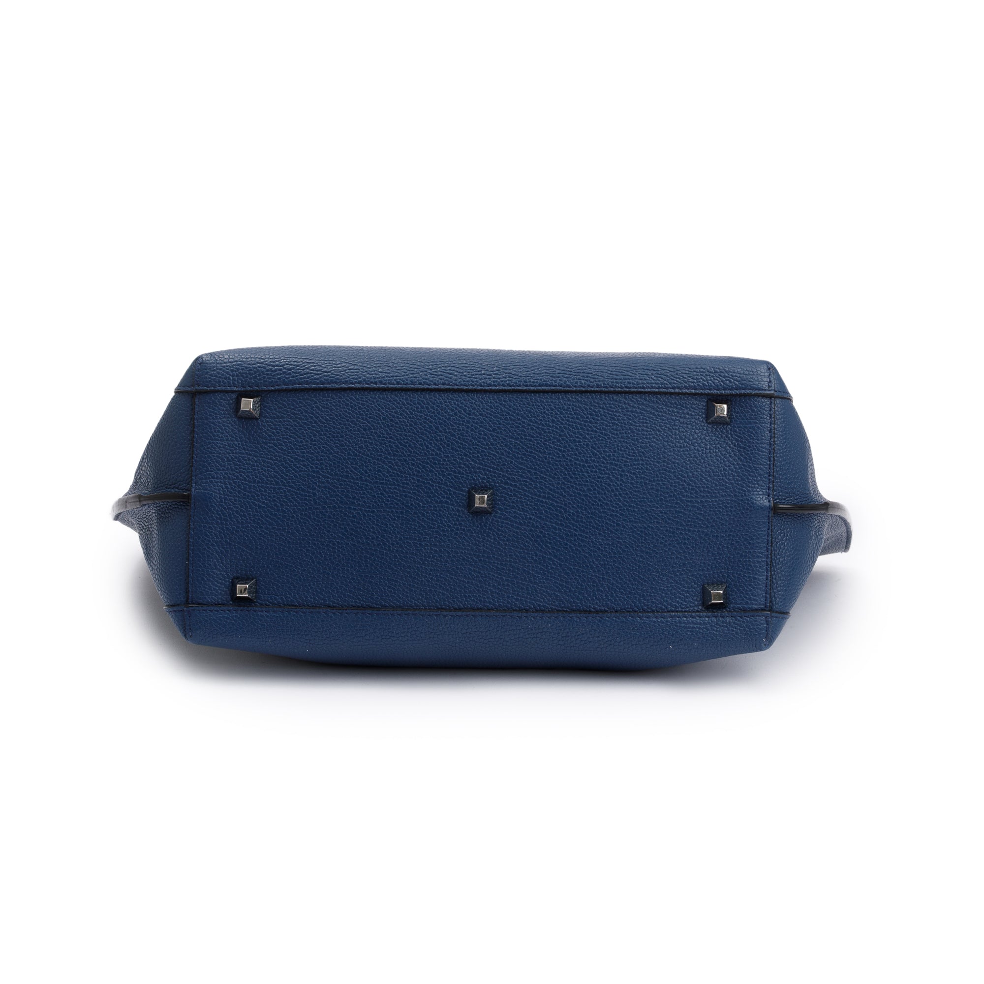 MCM Blue Leather Sophie Top Zip Shopper Tote