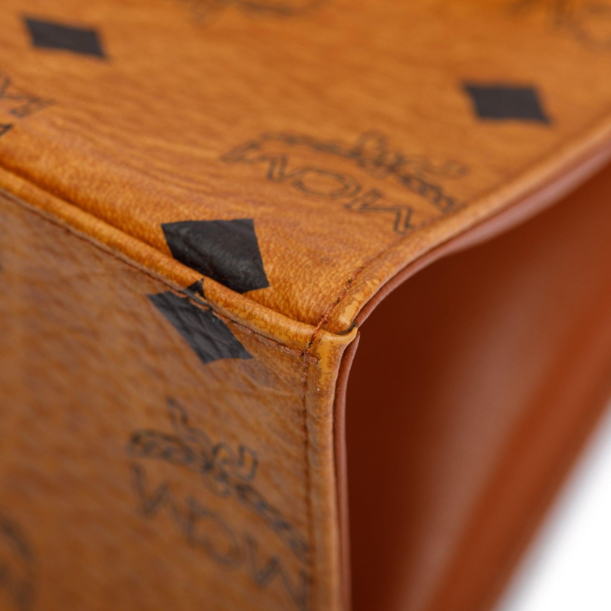 MCM Cagnac Visetos Mini Kelly Bag