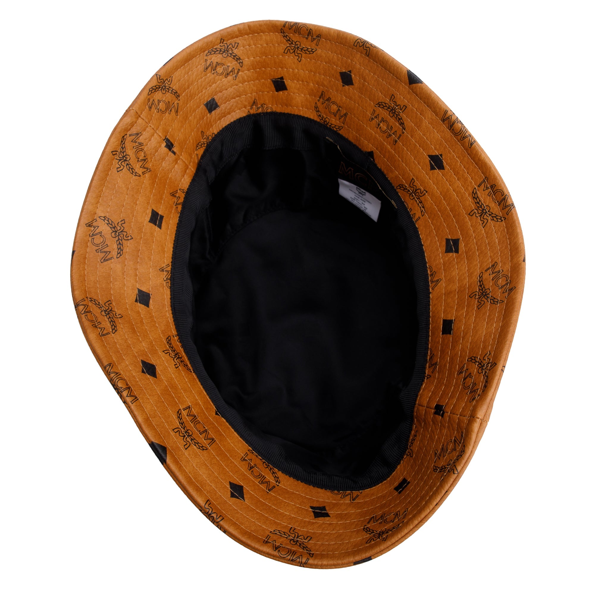 MCM Cognac Visetos Bucket Hat