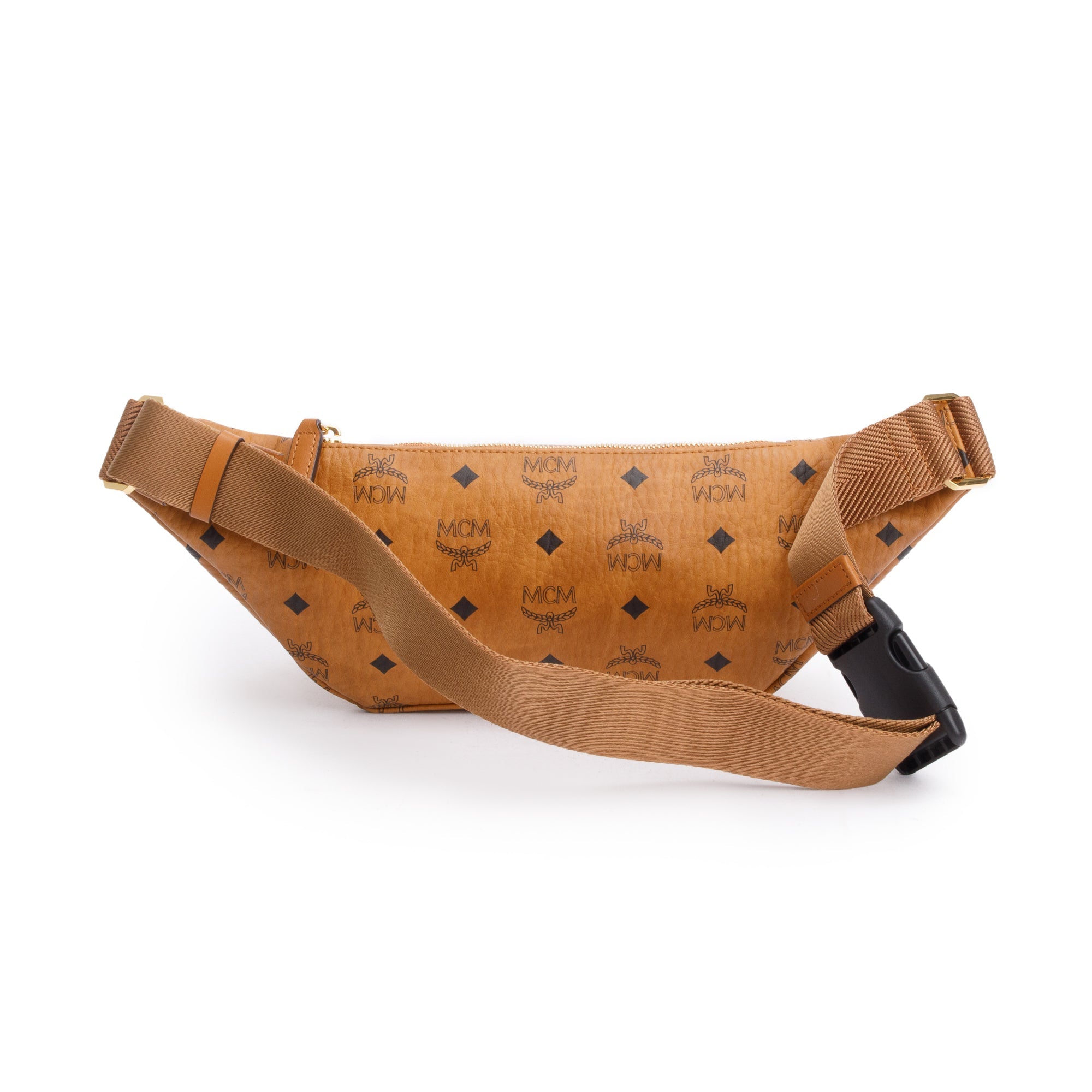 MCM Cognac Visetos Fursten Belt Bag