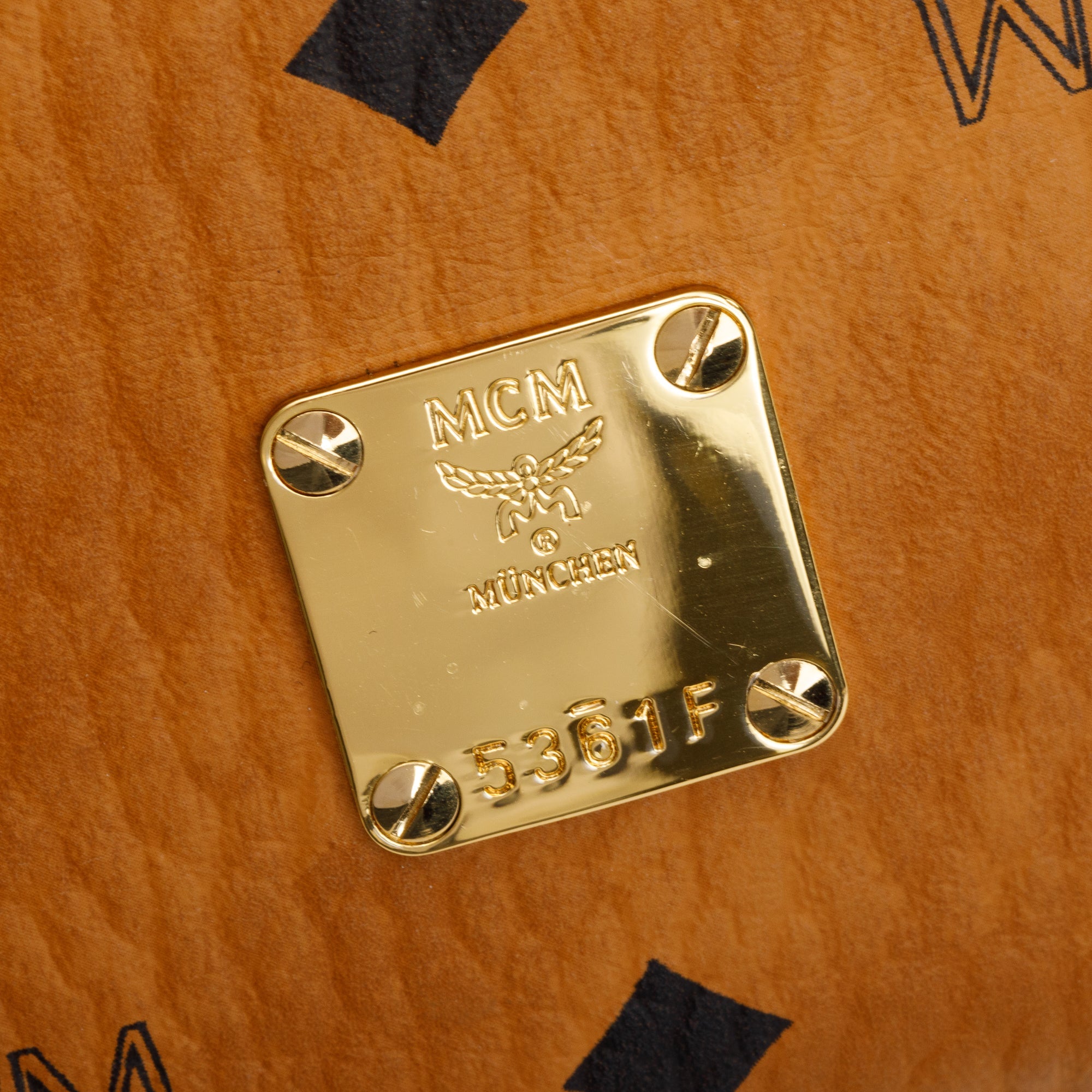 MCM Cognac Visetos Fursten Belt Bag