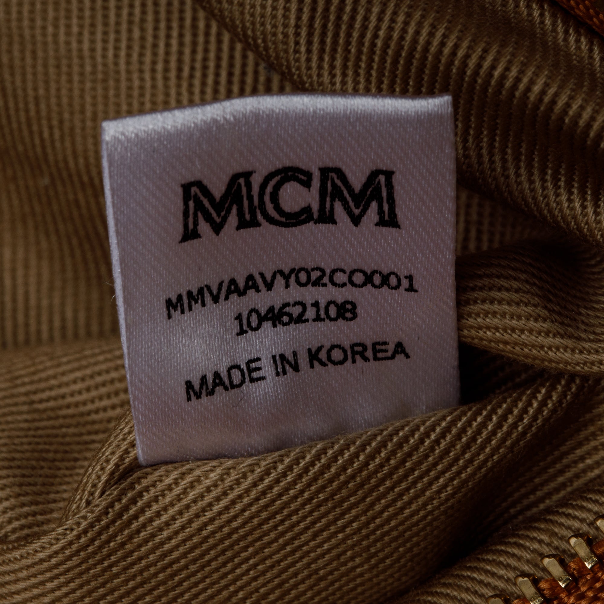 MCM Cognac Visetos Ottomar Weekender Bag