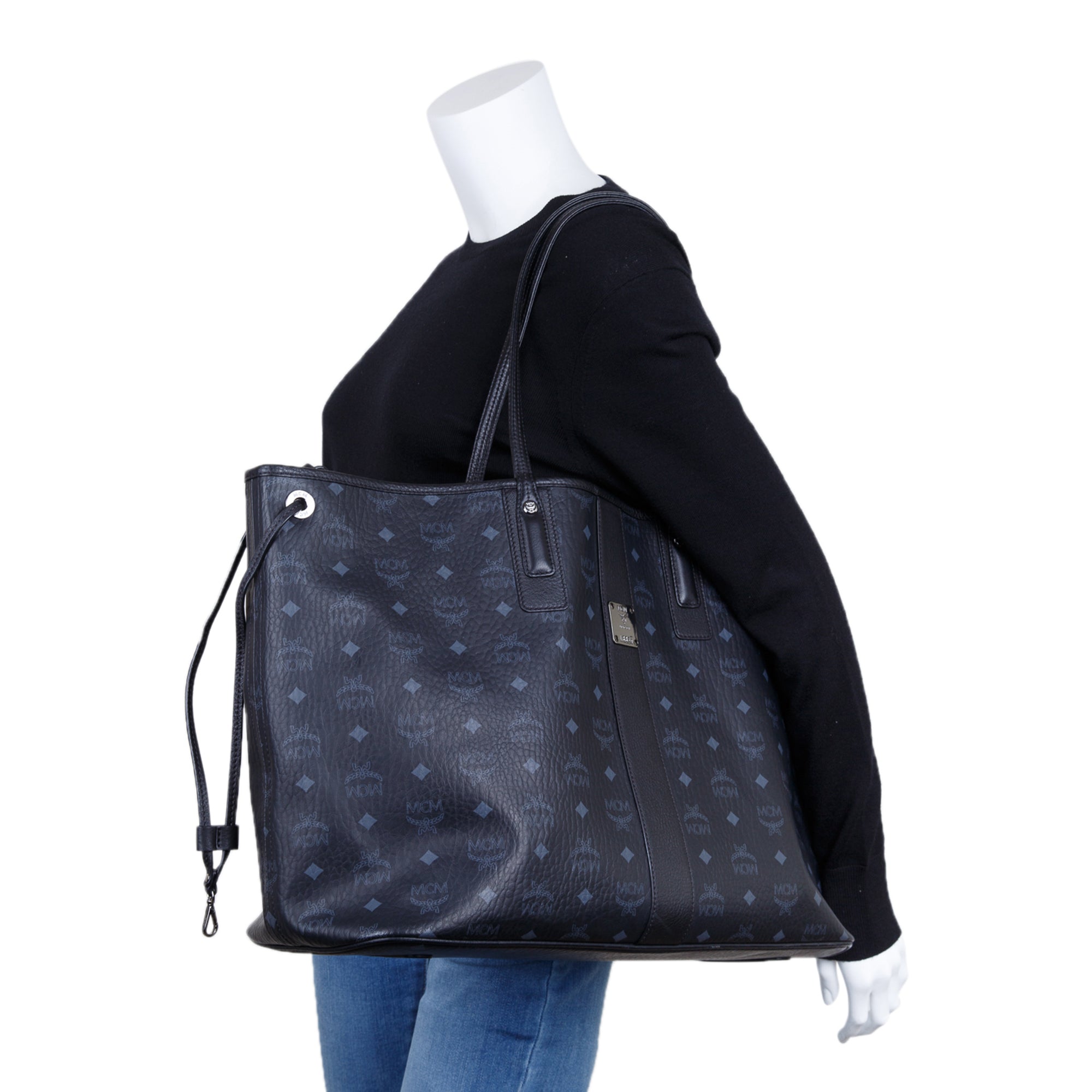 MCM Large Reversible Liz Shopper Tote w/ Pouch