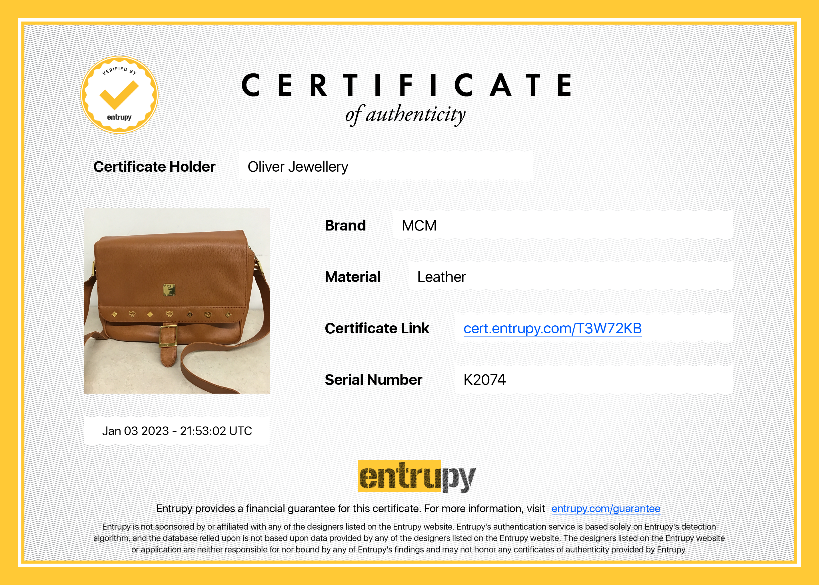 MCM Leather Messenger Bag