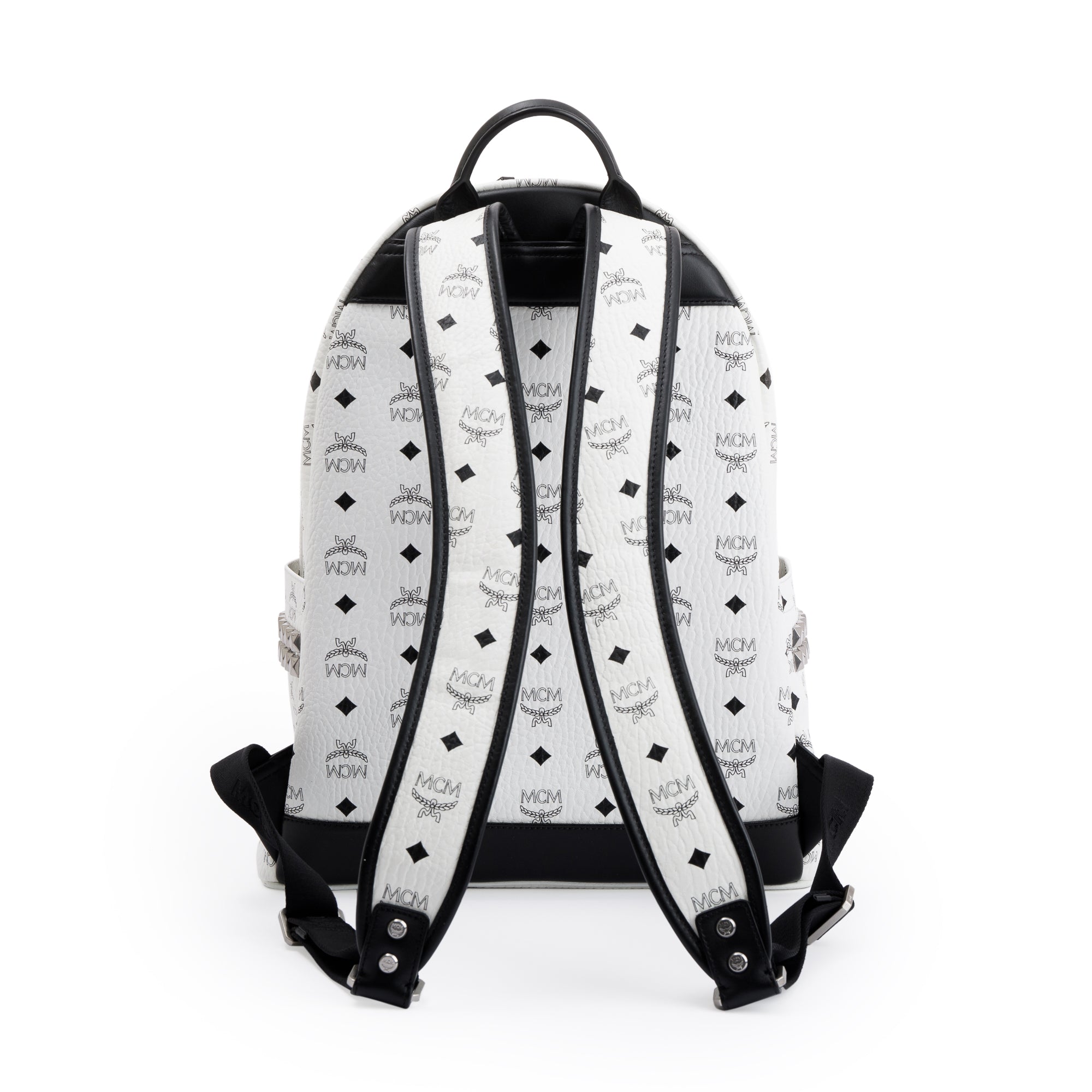MCM Medium Visetos Stark Side Studs Backpack