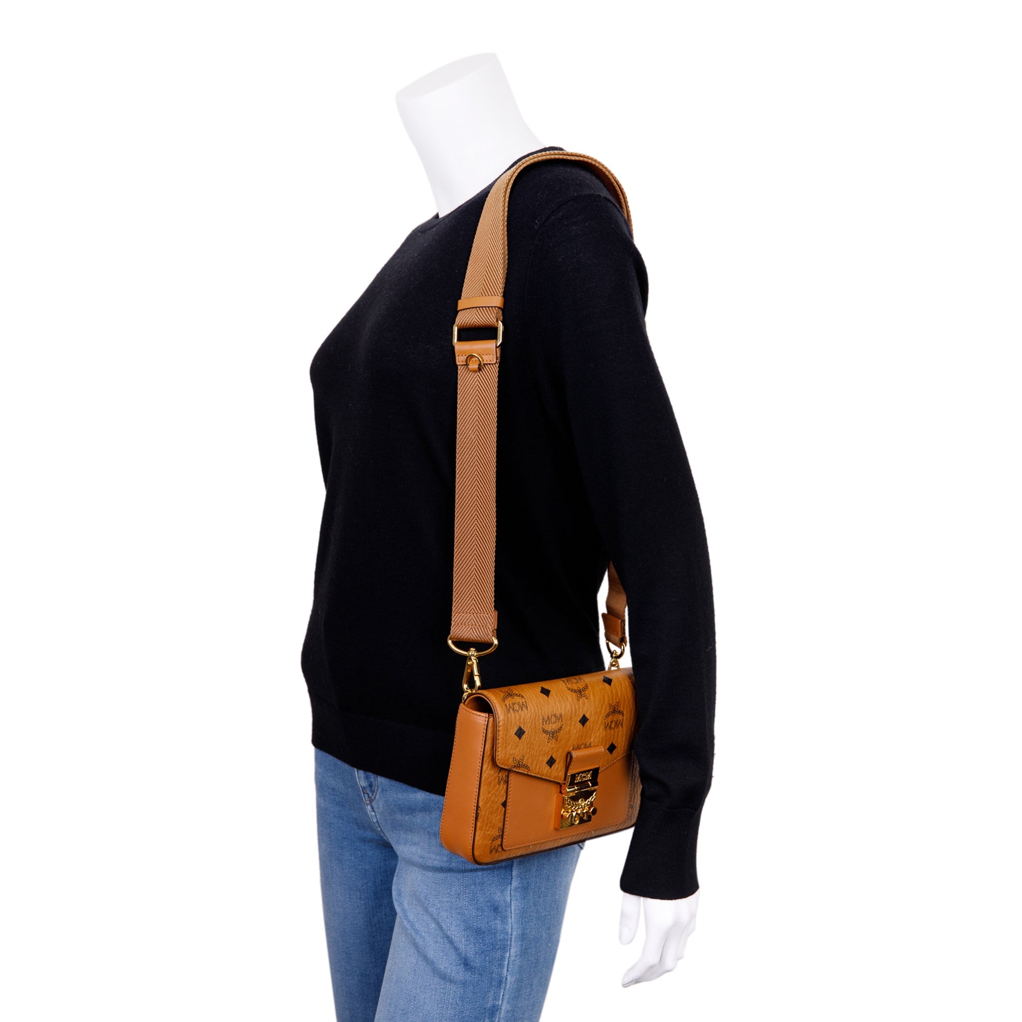 MCM Small Visetos Millie Crossbody Bag