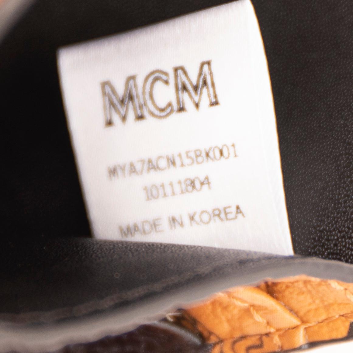 MCM Visetos Leather Card Holder w/ Box