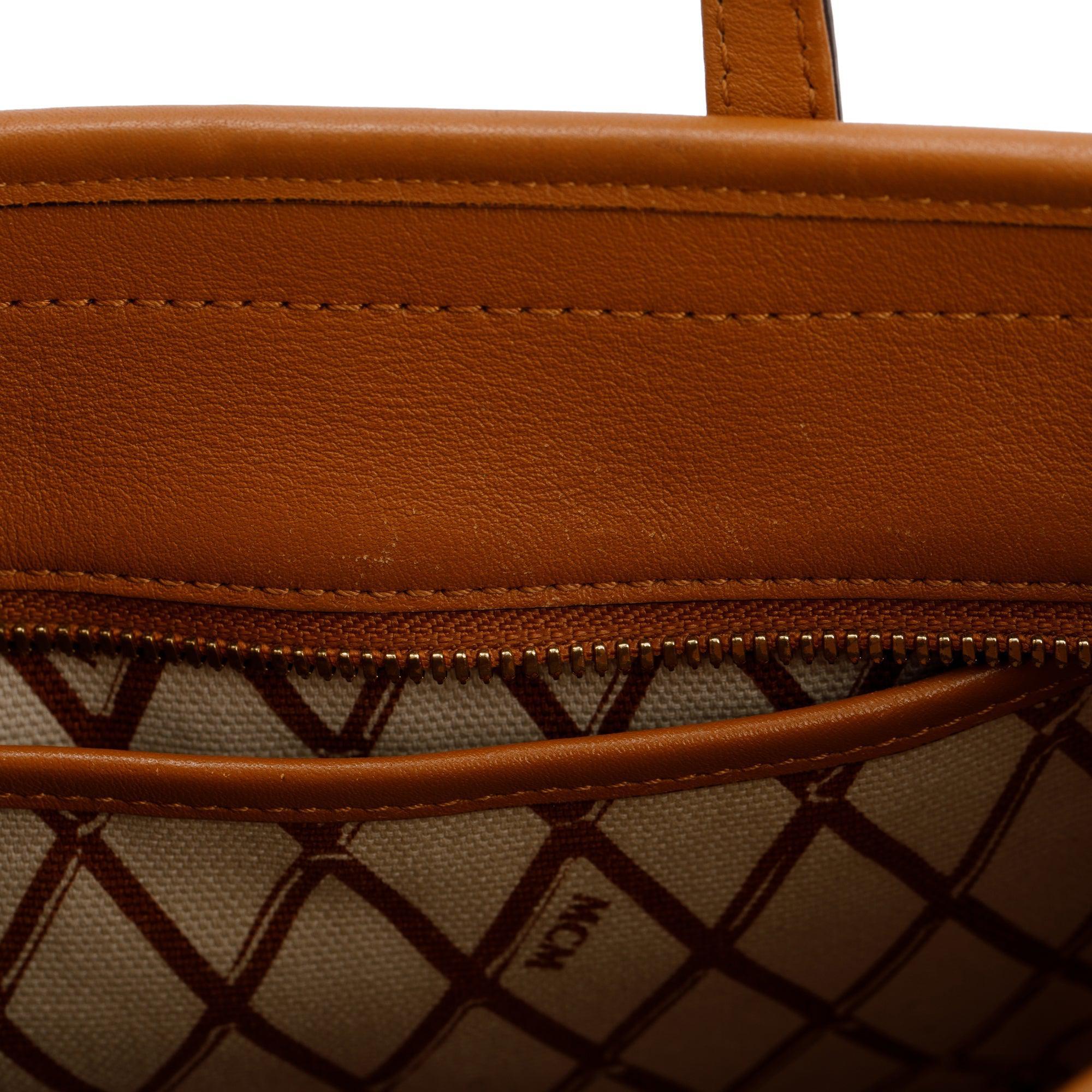 MCM Visetos Mini Toni Shopper Tote w/ Strap