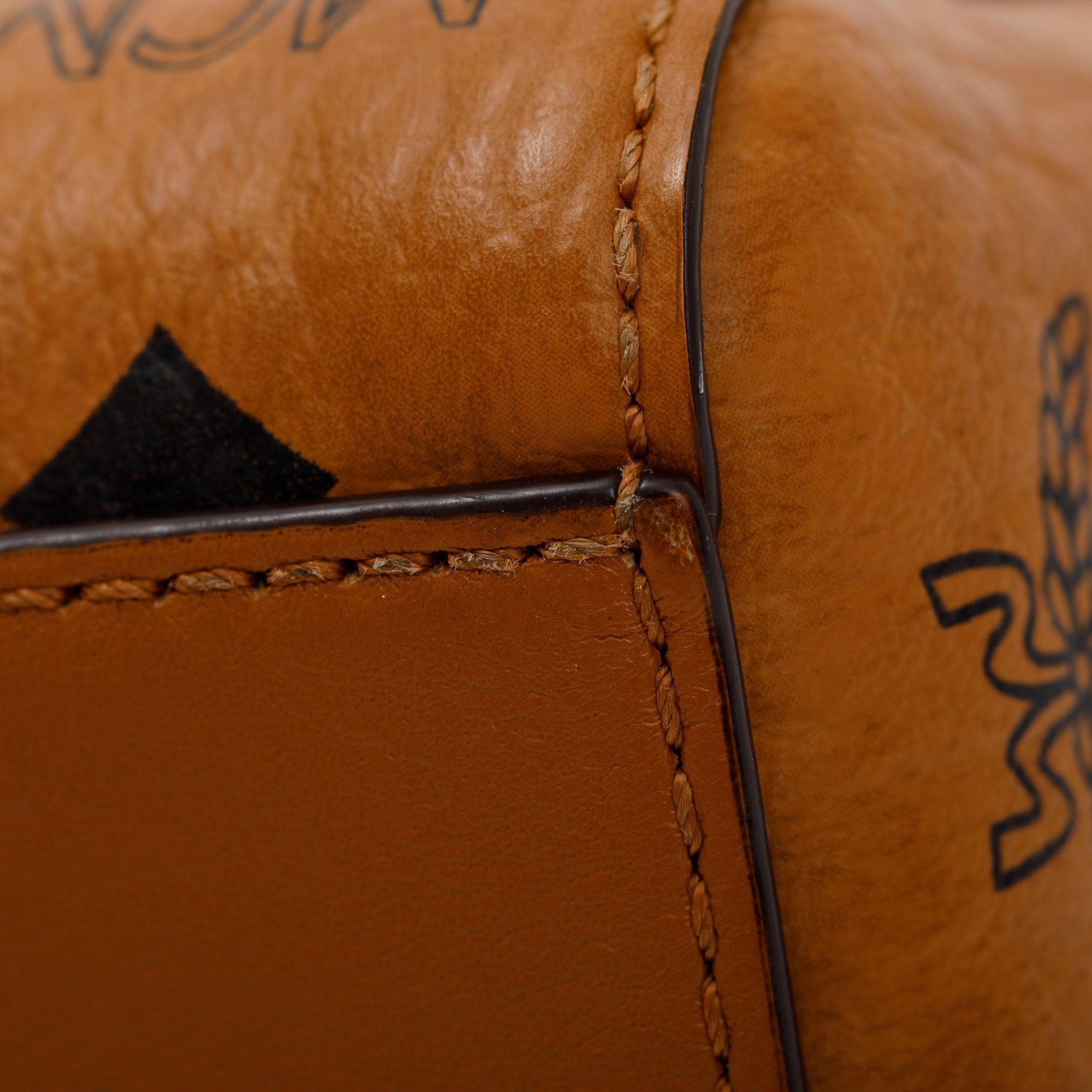 MCM Visetos Mini Toni Shopper Tote w/ Strap