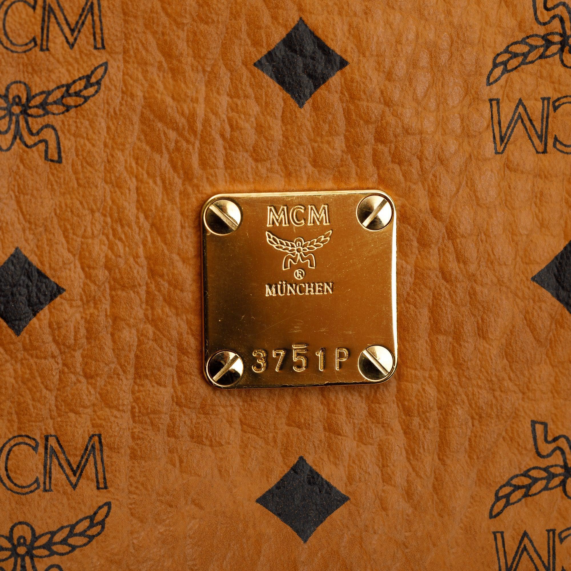 MCM Visetos Mini Toni Shopper Tote w/ Strap