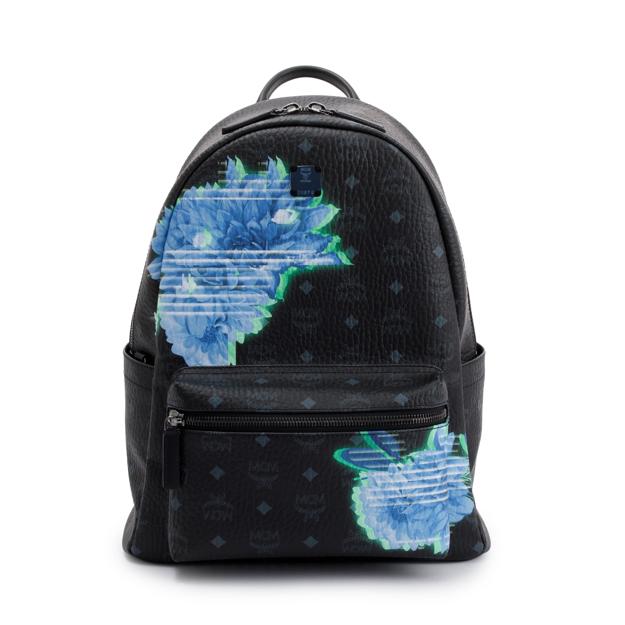 MCM Visetos Stark Tech Flower Backpack