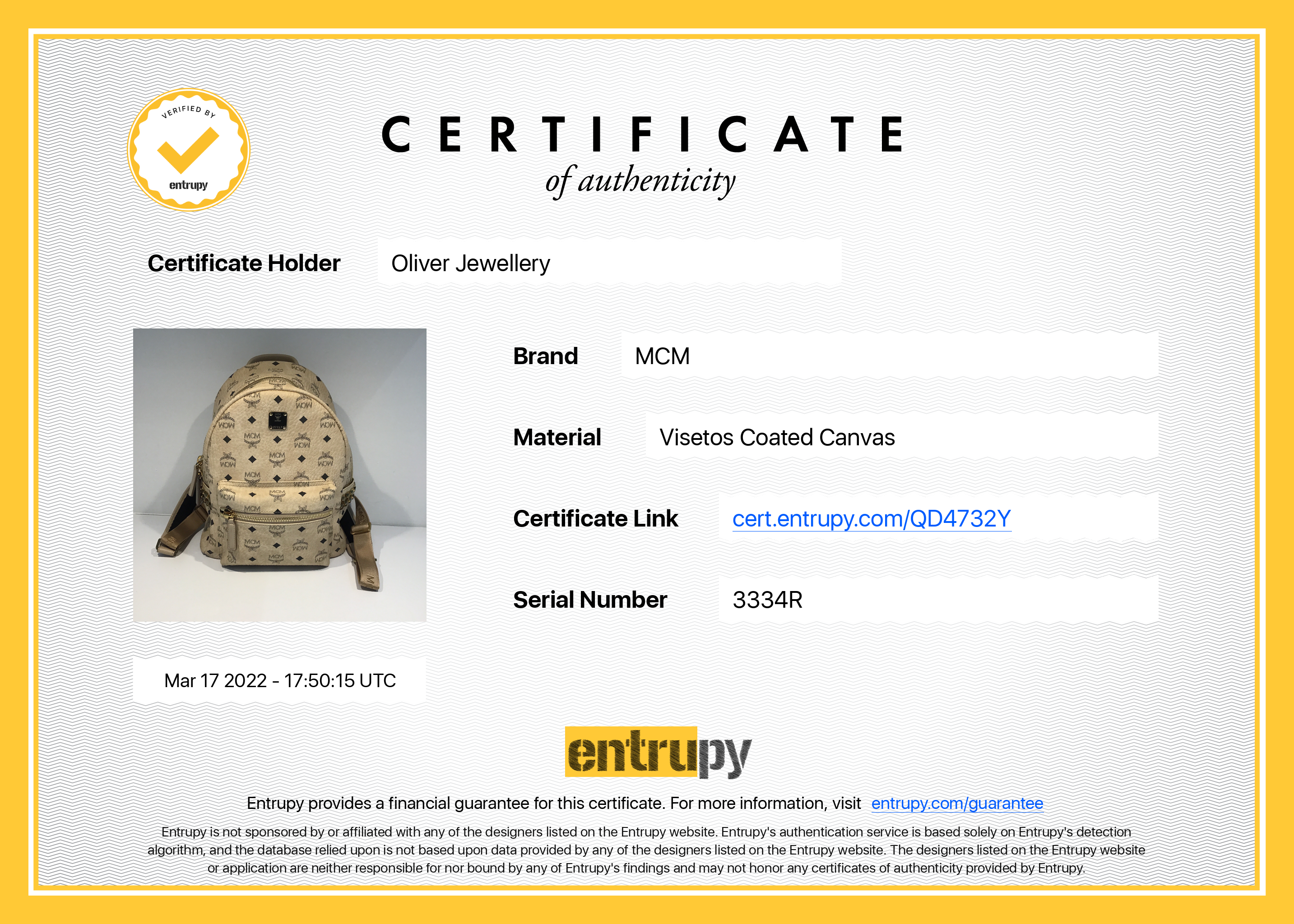 MCM Visetos Studded Stark Backpack