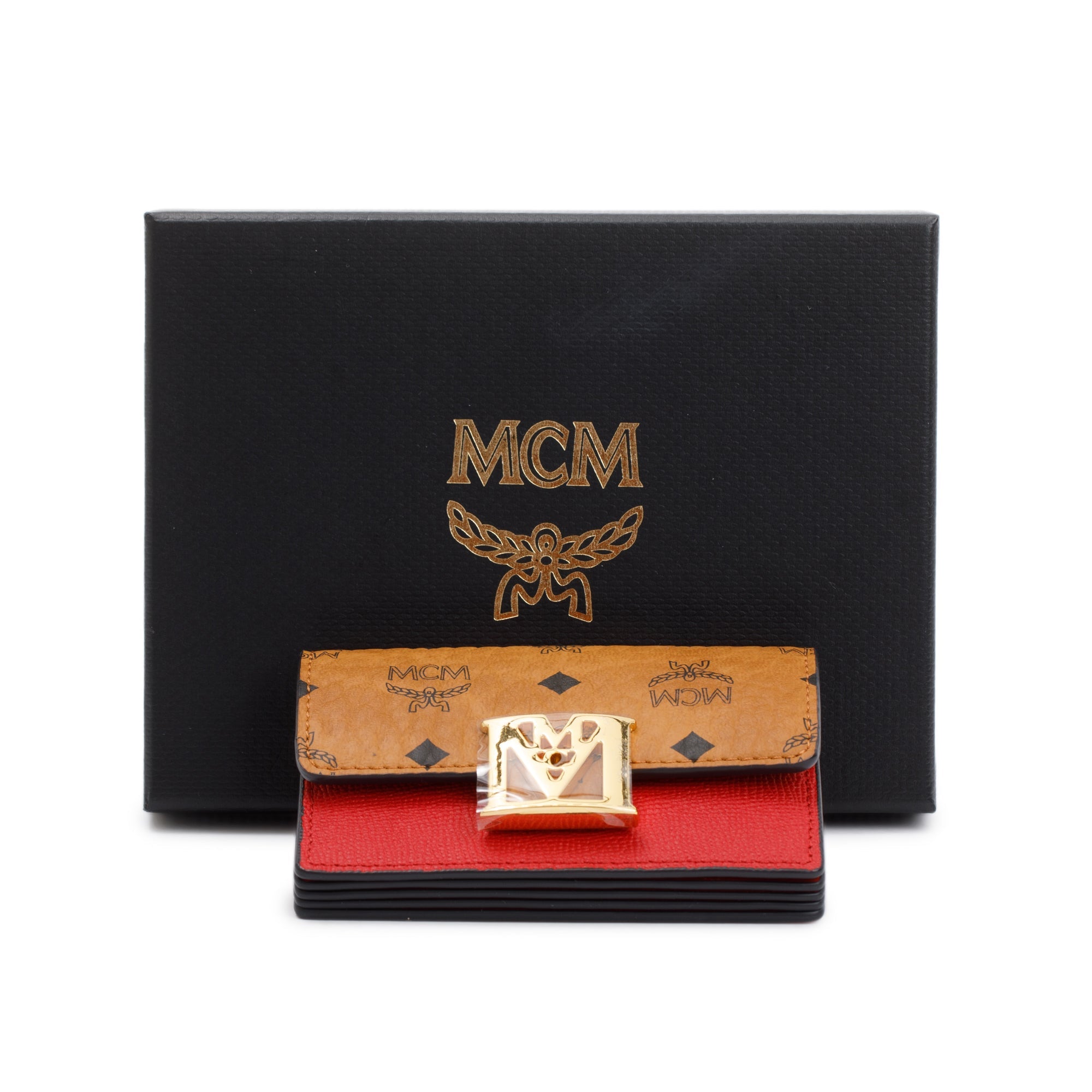 MCM Visetos Tracy Card Wallet w/ Box