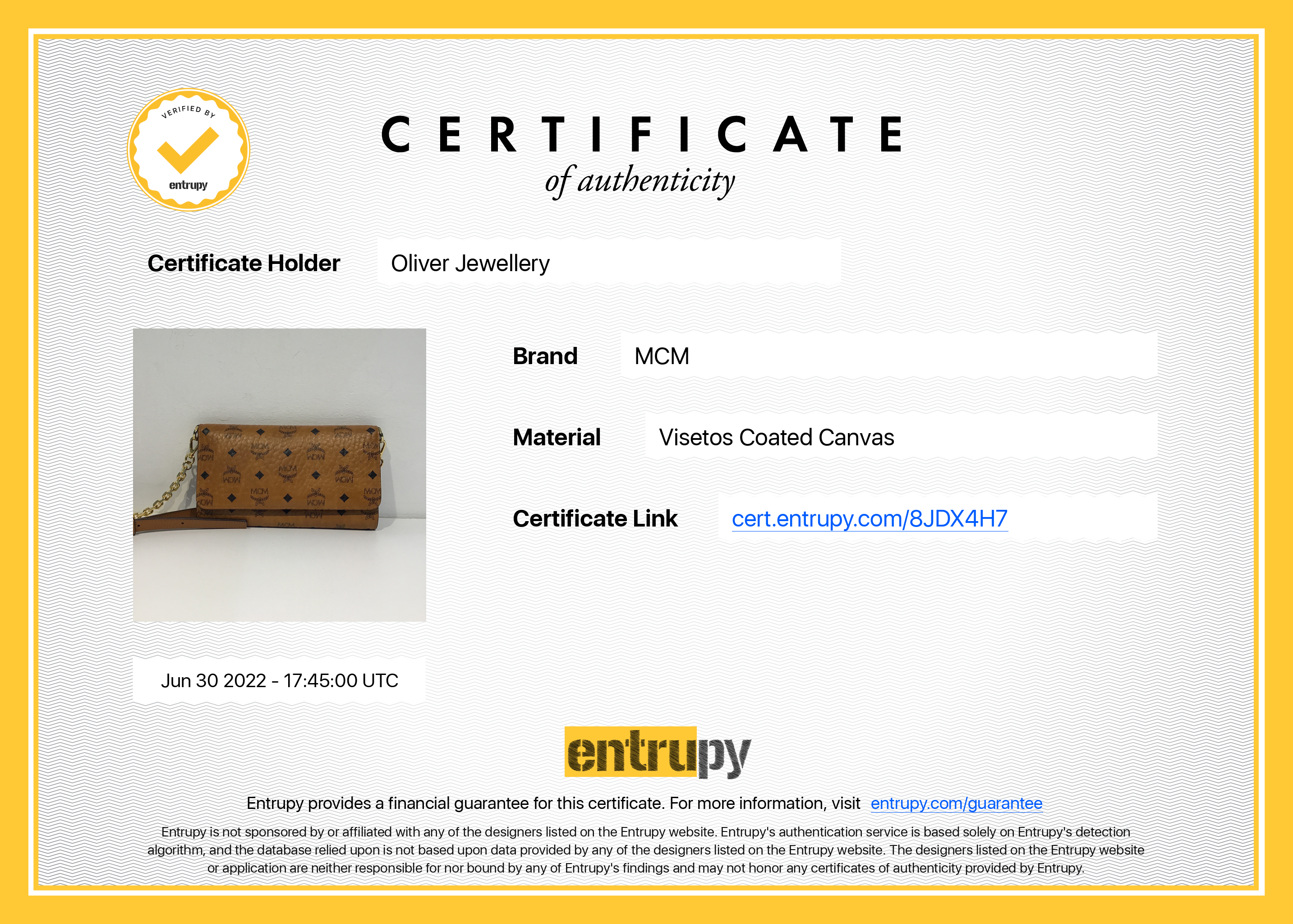 MCM Visetos Wallet Crossbody Bag