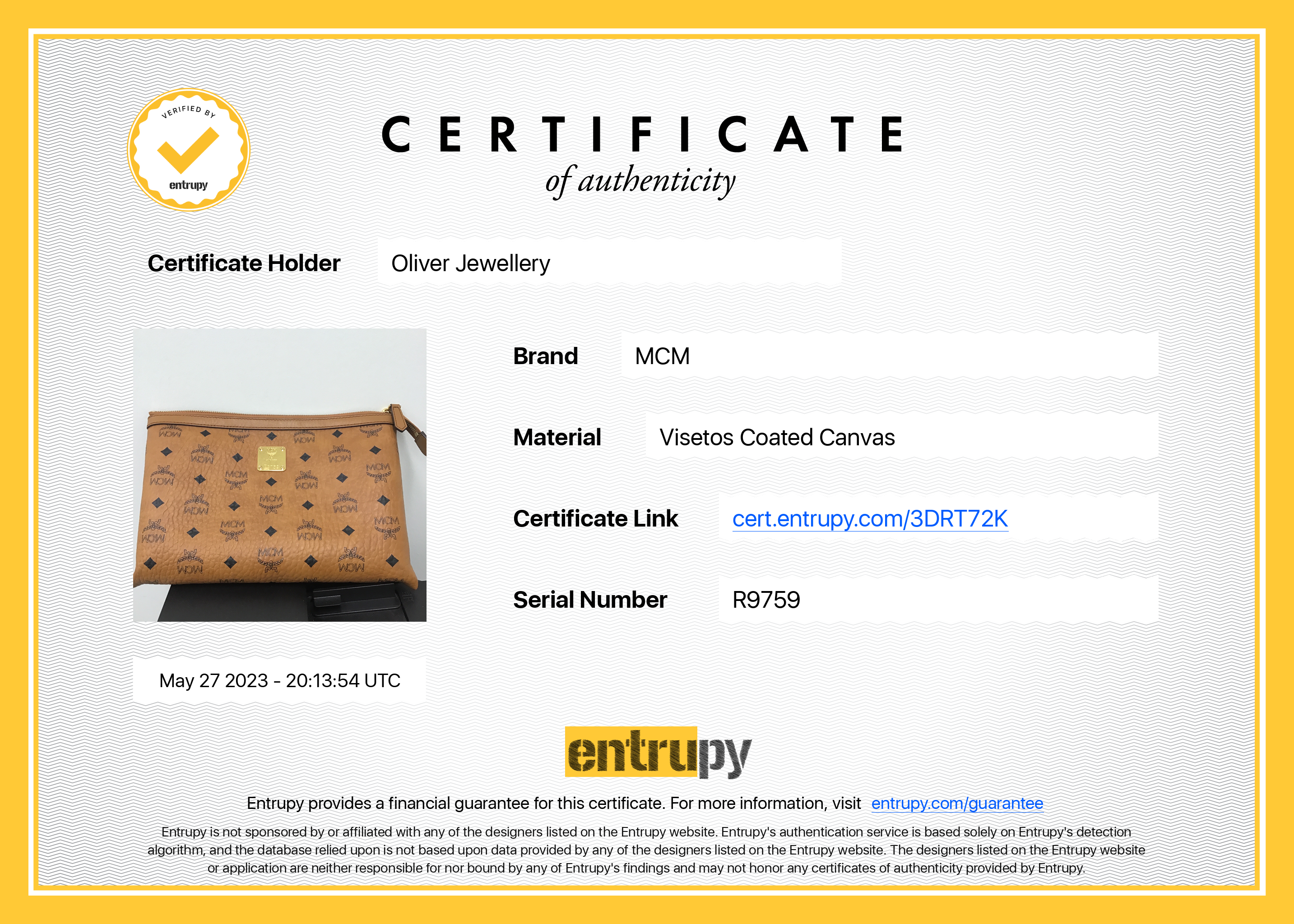 MCM Visetos Zip Pouch