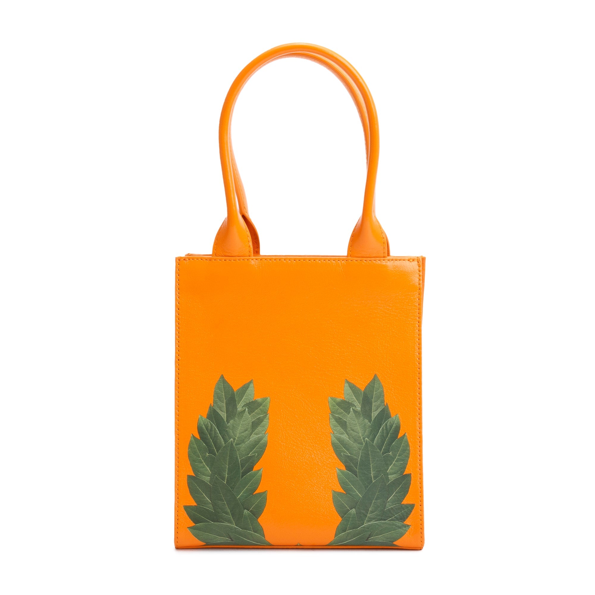 MCM x Phenomenon Orange Leather Mini P+M Tote