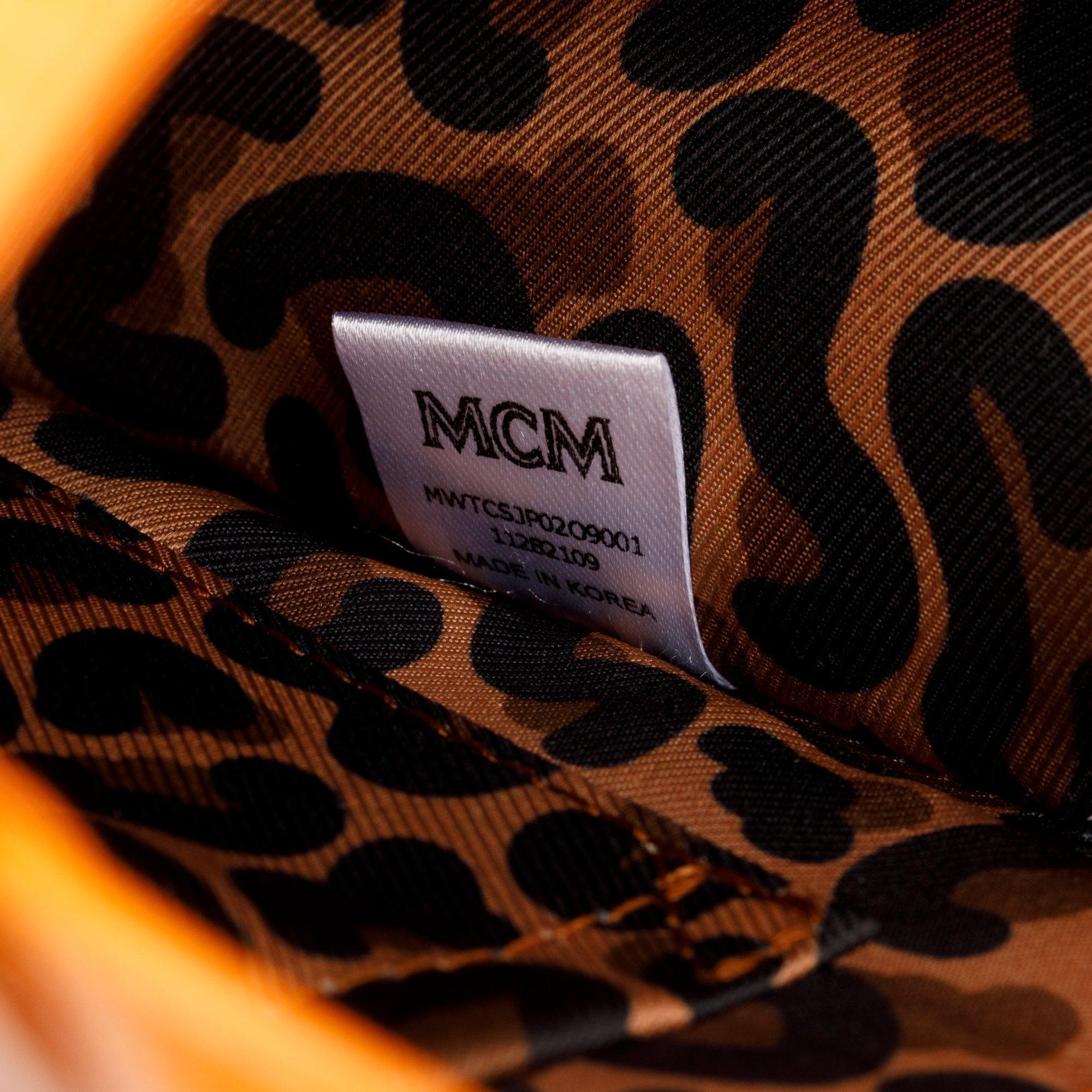MCM x Phenomenon Orange Leather Mini P+M Tote