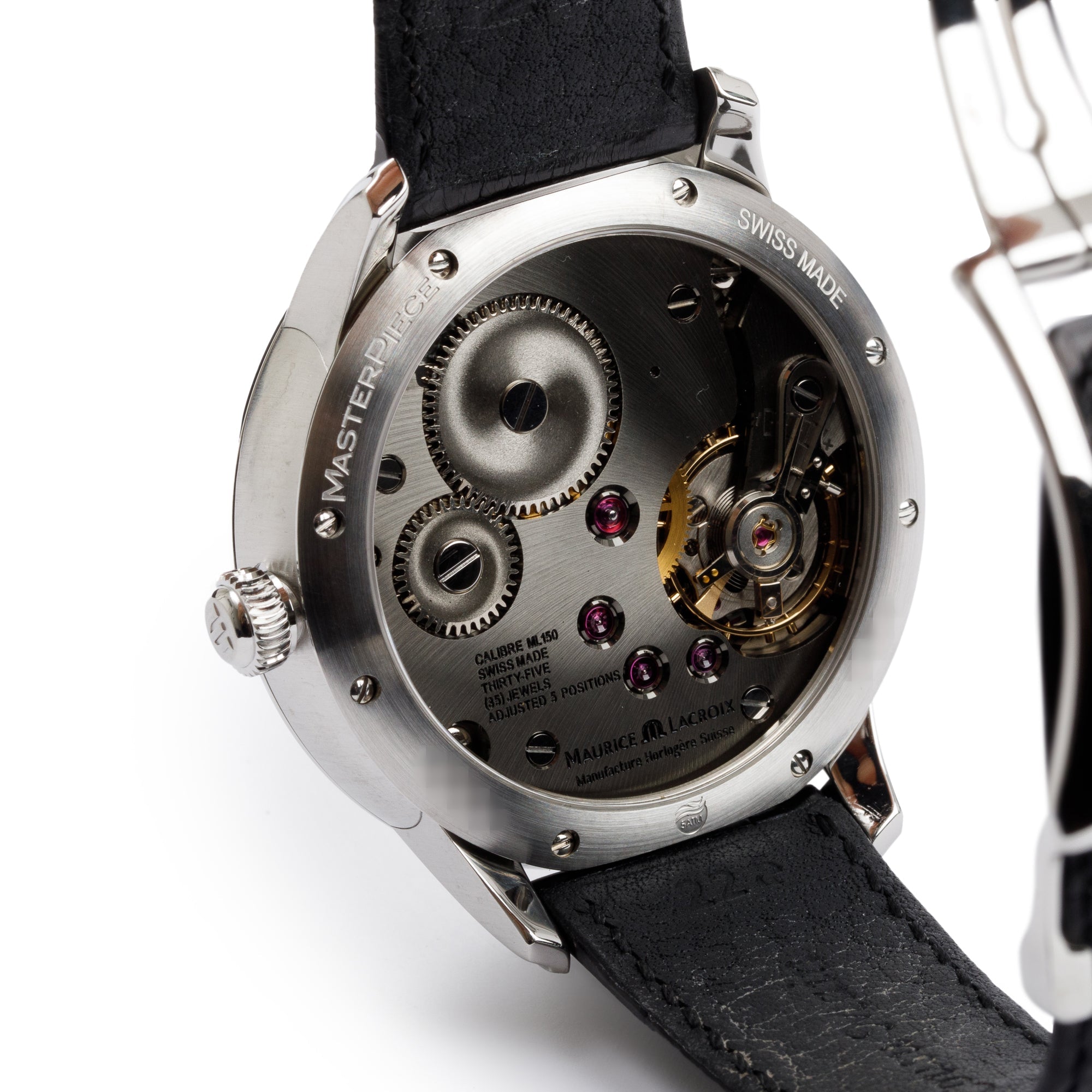 Maurice Lacroix Stainless Steel Masterpiece Calendrier Retrogade 46 MM Watch w/ Box
