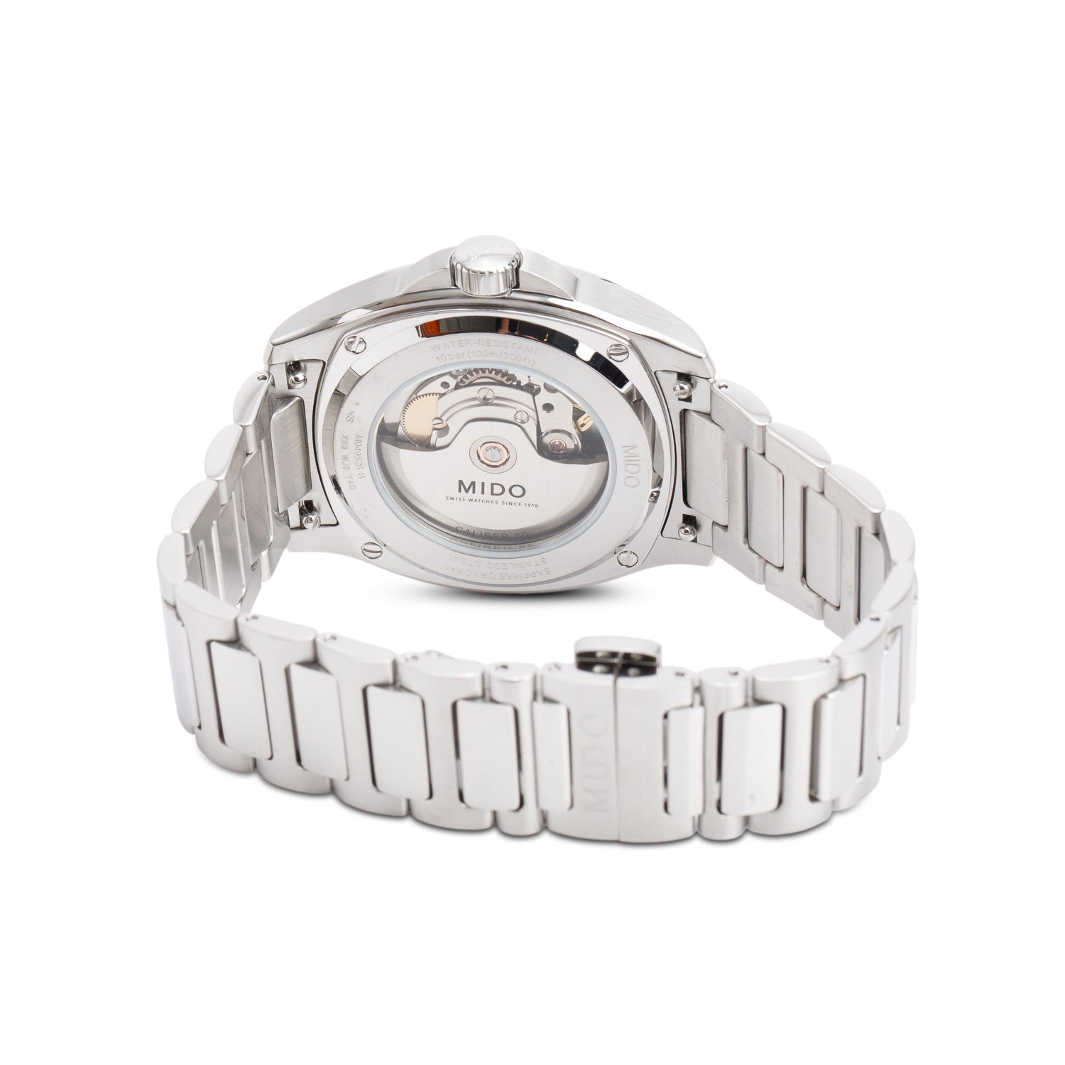 Mido Stainless Steel Multifort TV Big Date Automatic Watch Blue Dial w/ Box & Papers