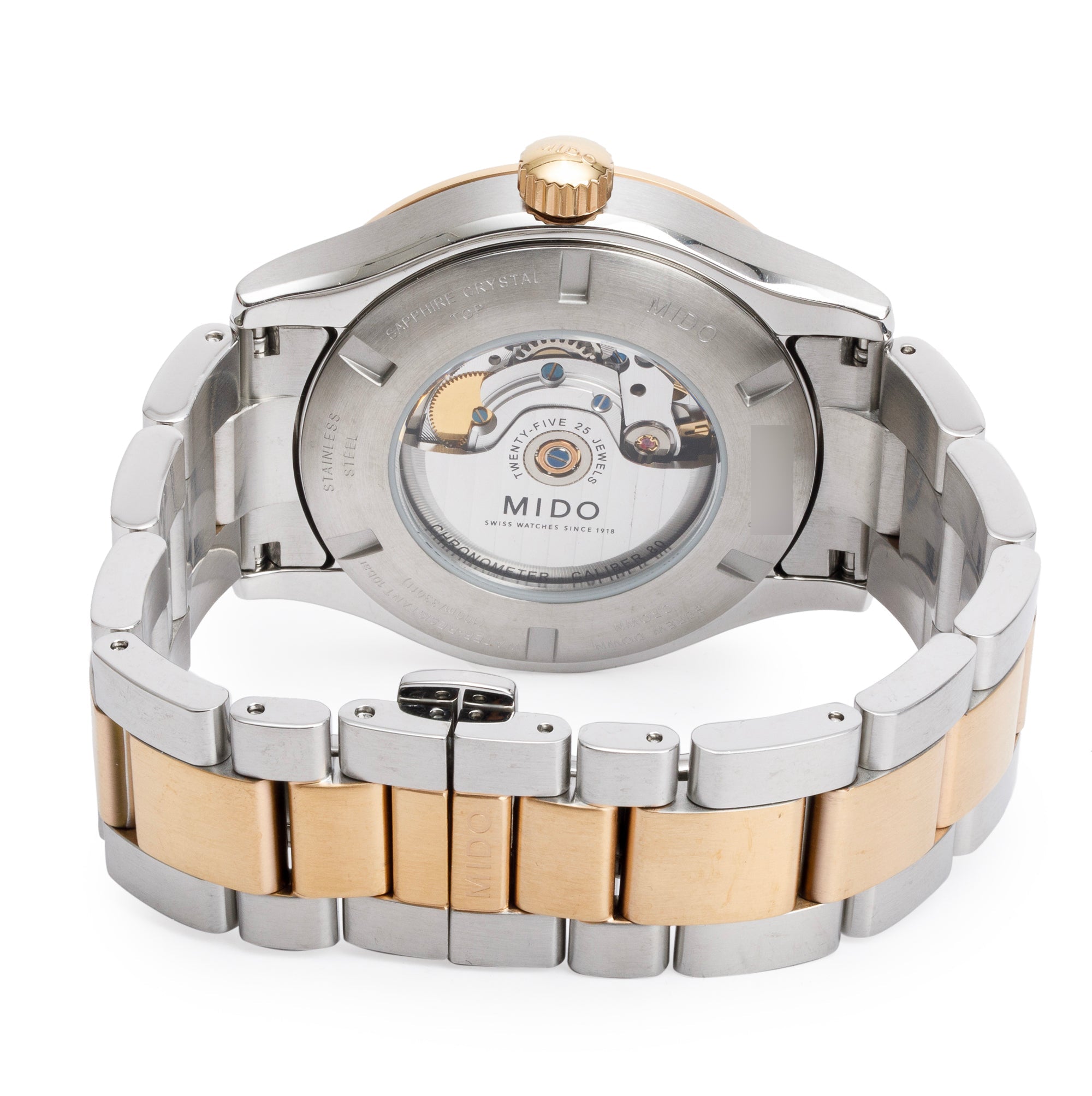 Mido Two-Tone Stainless Steel Multifort 42 MM Automatic Watch w/ Box