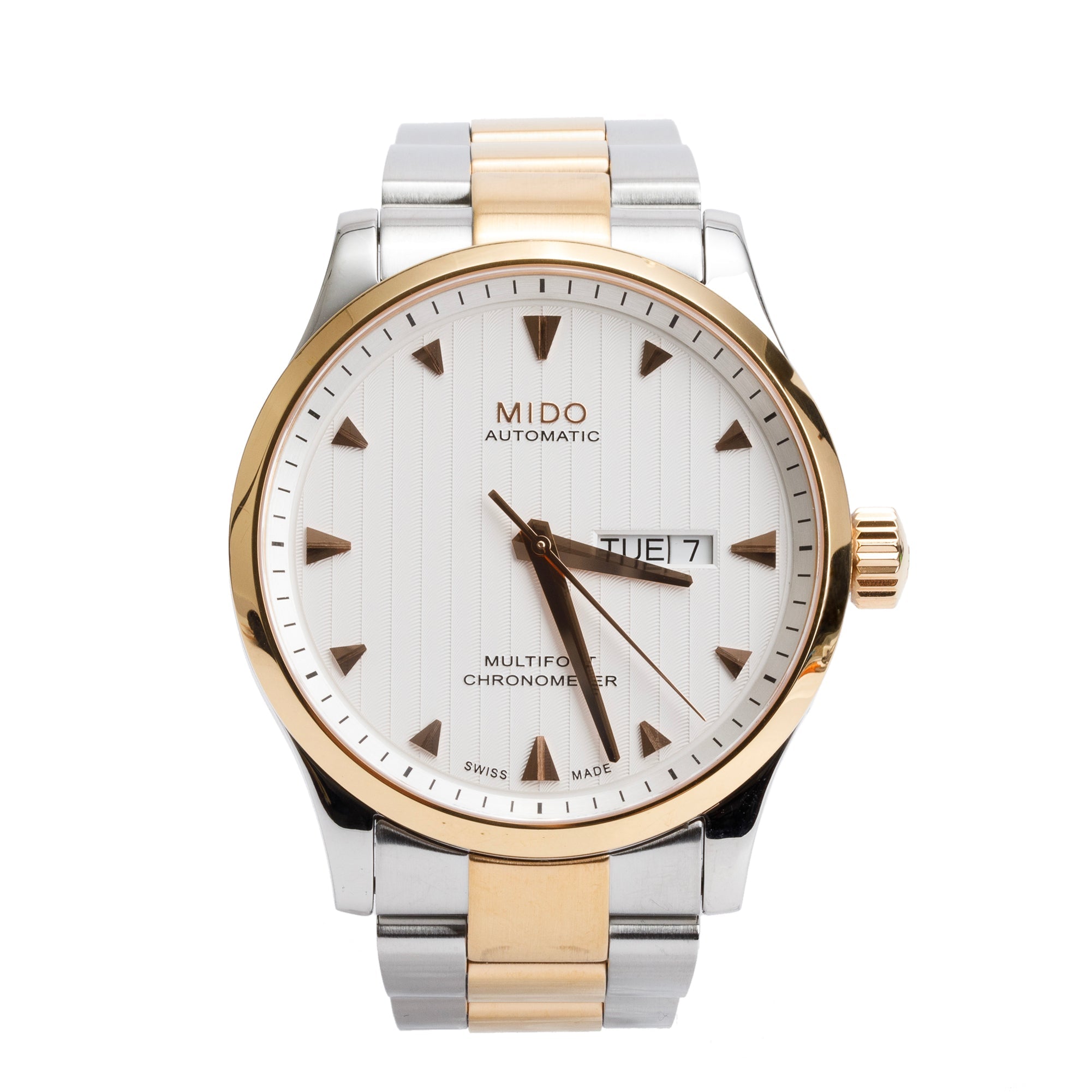Mido Two-Tone Stainless Steel Multifort 42 MM Automatic Watch w/ Box