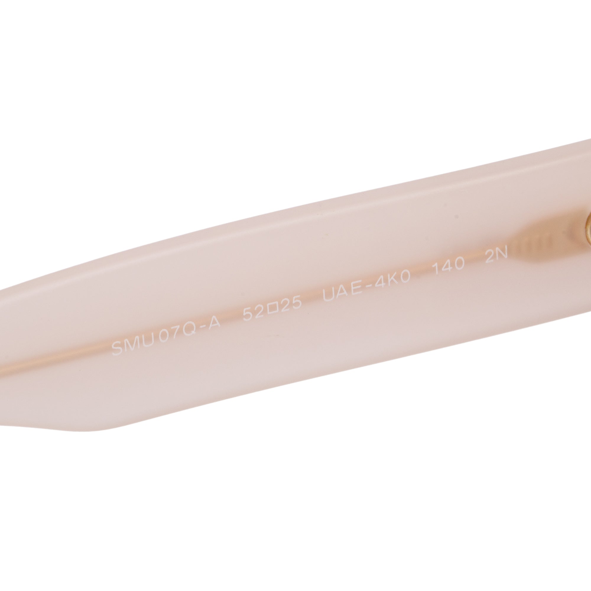 Miu Miu SMU07Q Beige Acetate Rasoir Half Rim Sunglasses