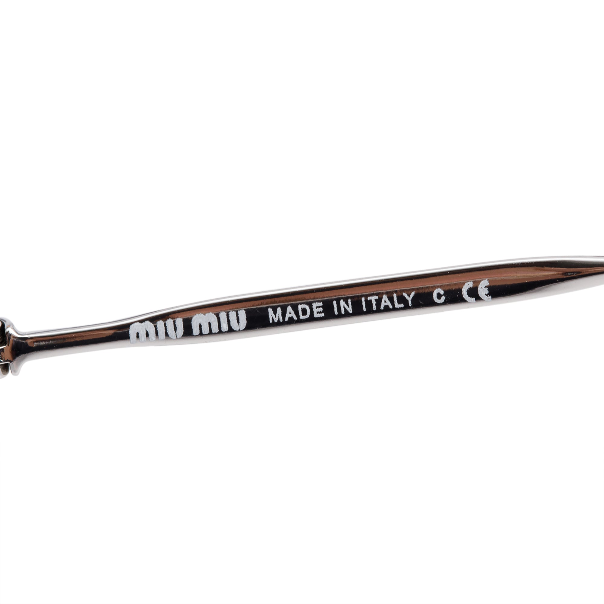 Miu Miu SMU58U Black Acetate Oval Cat-Eye Sunglasses w/ Case