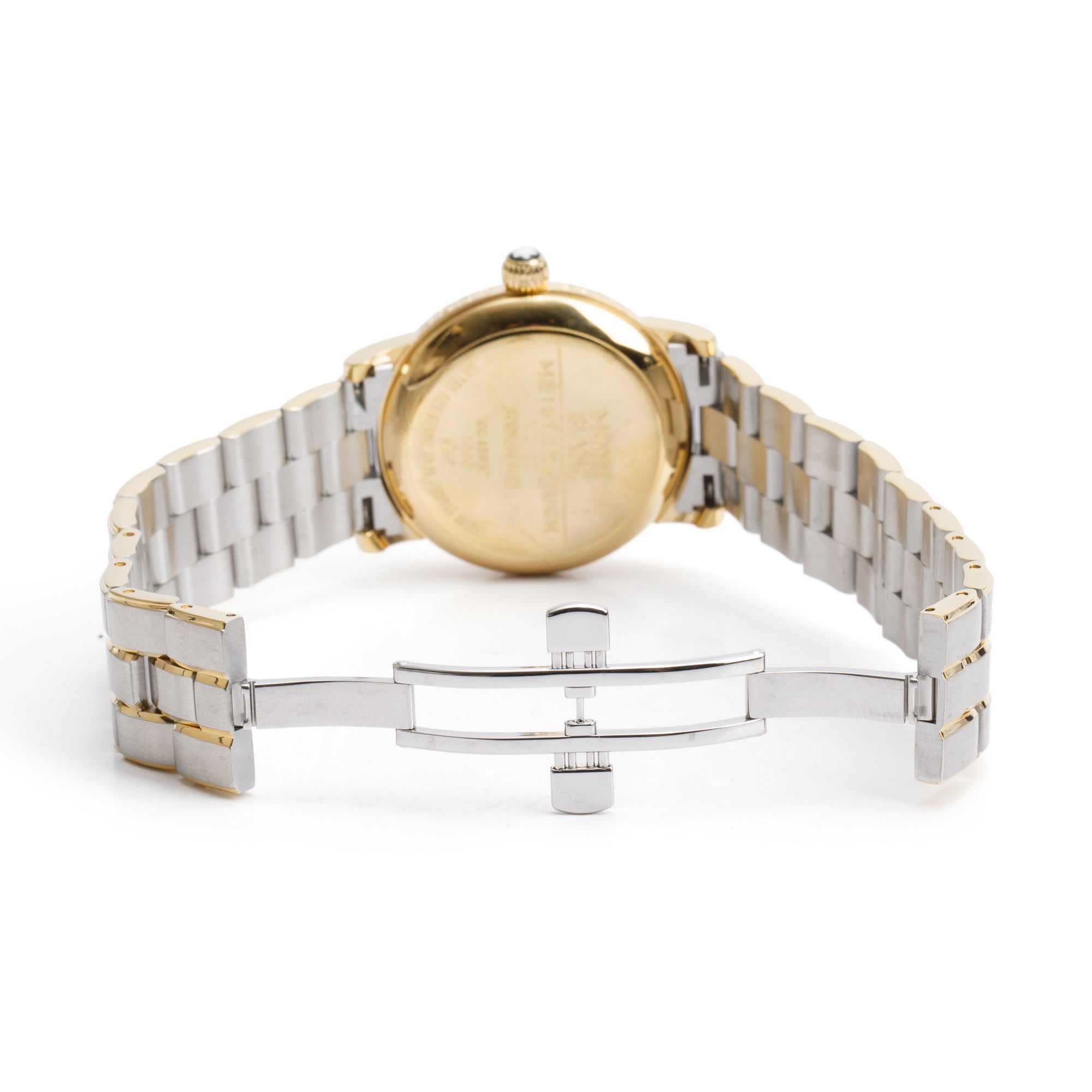 Montblanc 18k Yellow Gold Plated & Stainless Steel Meisterstuck Star Reserve de Marche 36 MM Manual Watch 7003