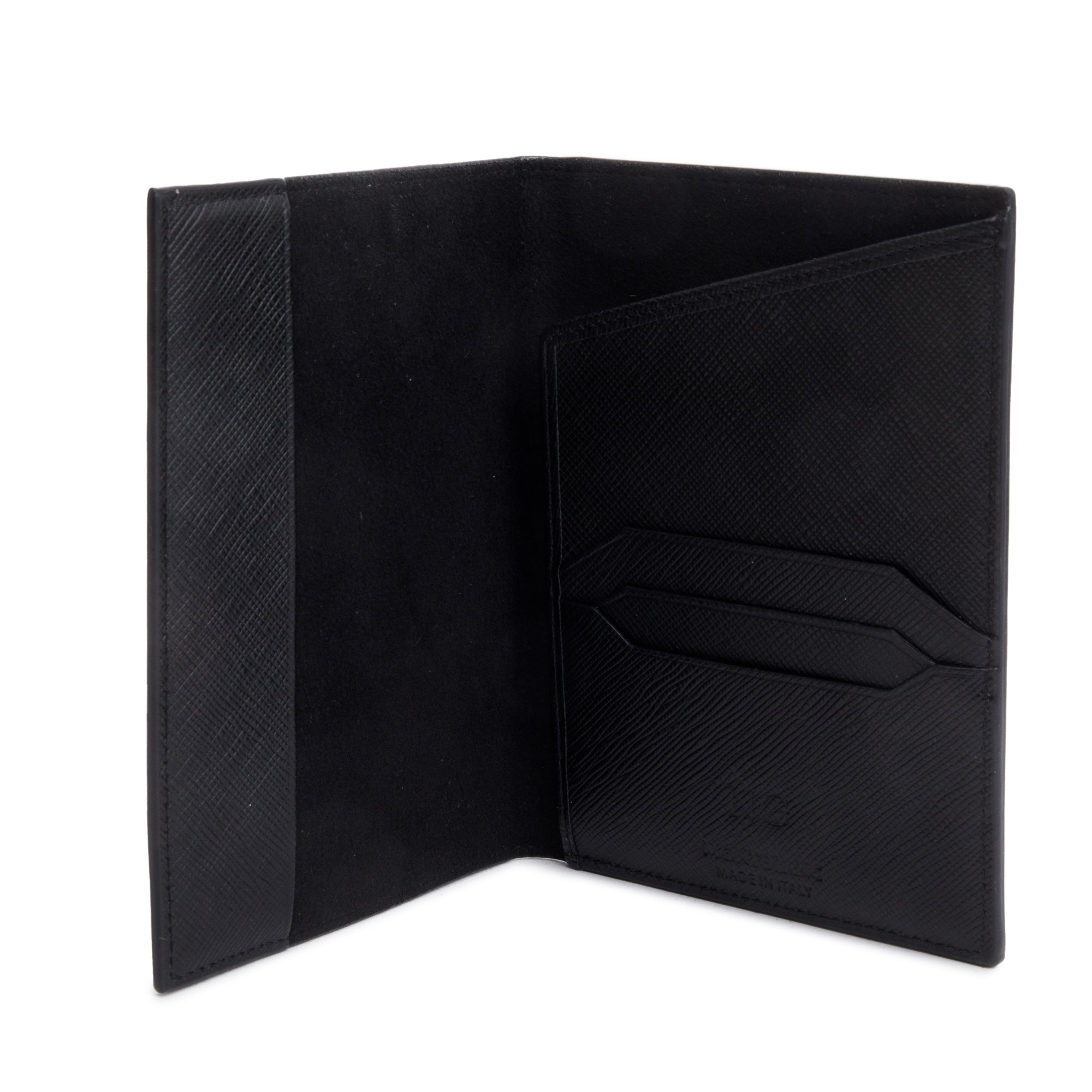 Montblanc 2023 Black Leather Sartorial Passport Holder w/ Box & Receipt