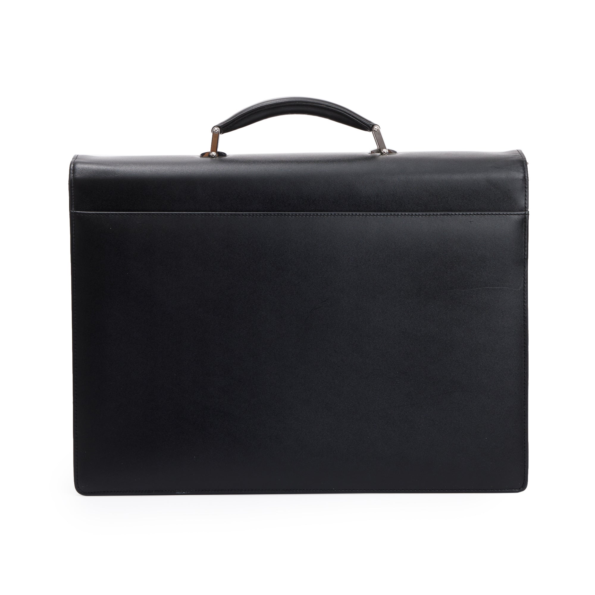 Montblanc Black Calfskin Meisterstuck Double-Gusset Briefcase w/ Receipt