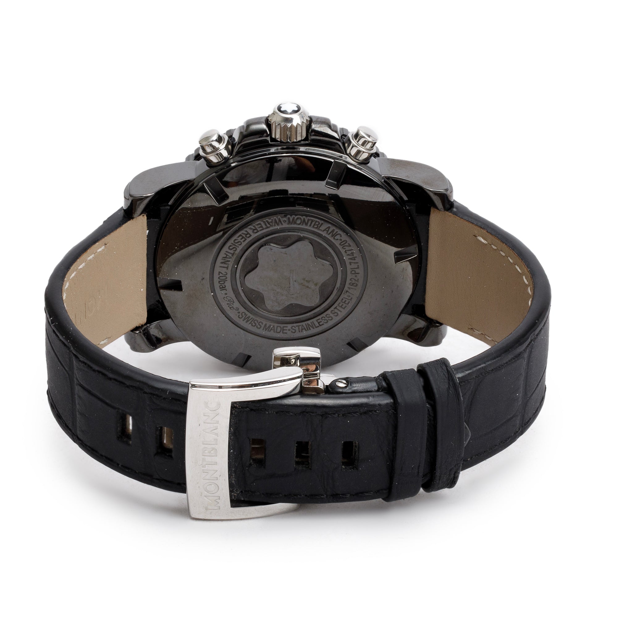 Montblanc Black DLC Coated Stainless Steel Sport 44 MM Automatic Chronograph Watch, w/ Box & Receipt