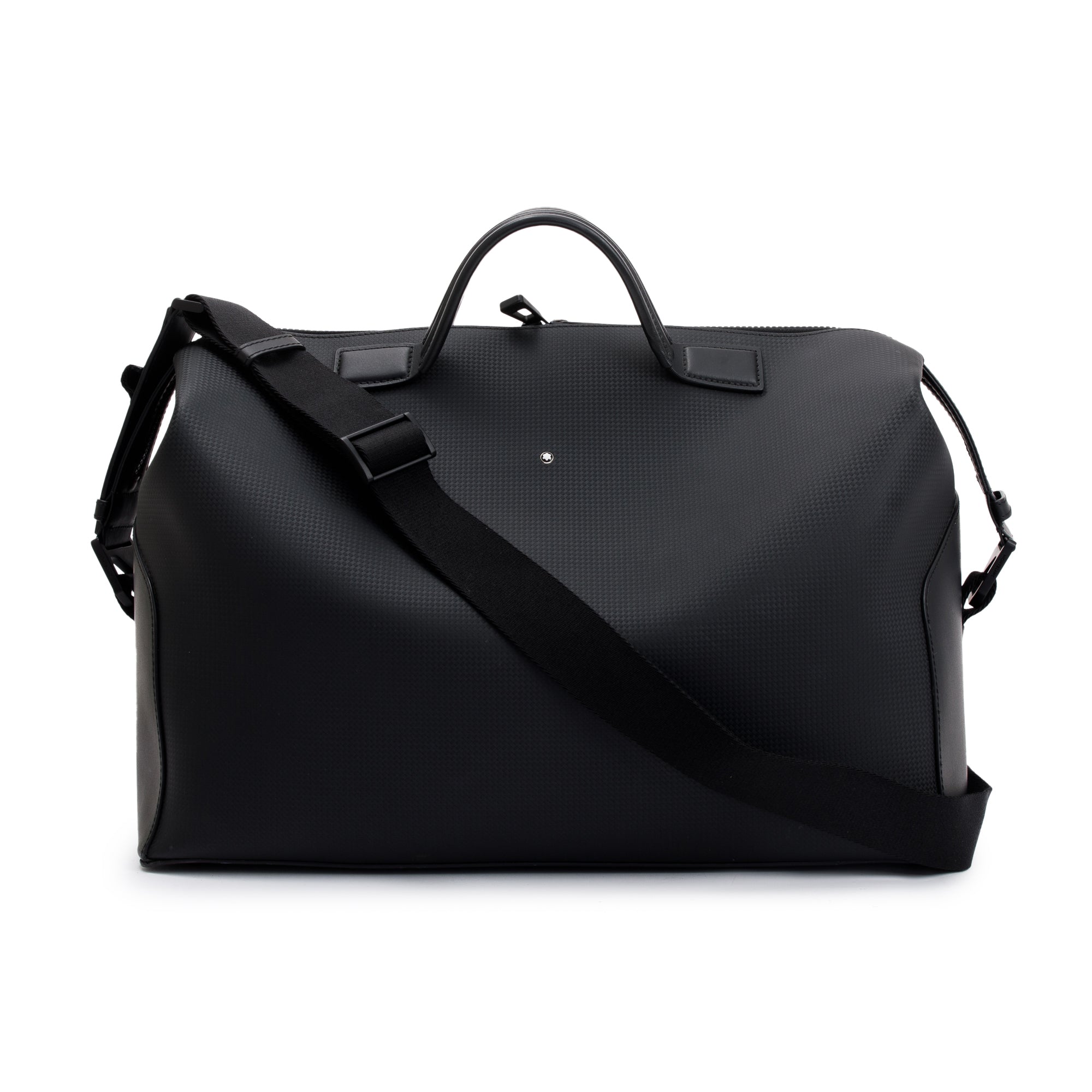 Montblanc Black Leather Extreme 2.0 Duffle Bag w/ Strap & Receipt