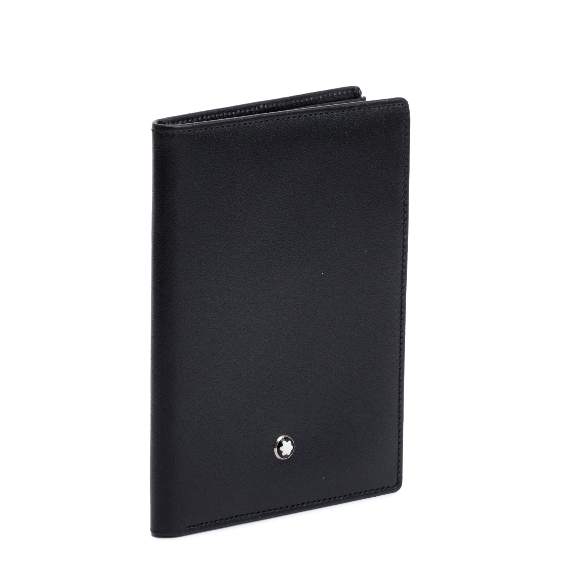 Montblanc Black Leather Meisterstuck Compact Wallet