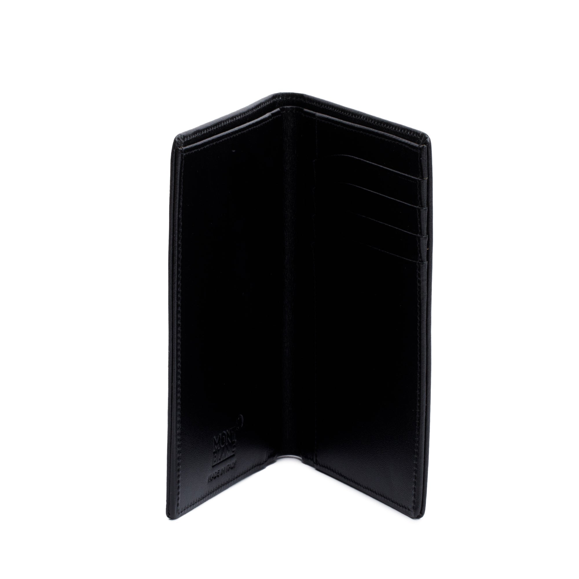 Montblanc Black Leather Meisterstuck Compact Wallet