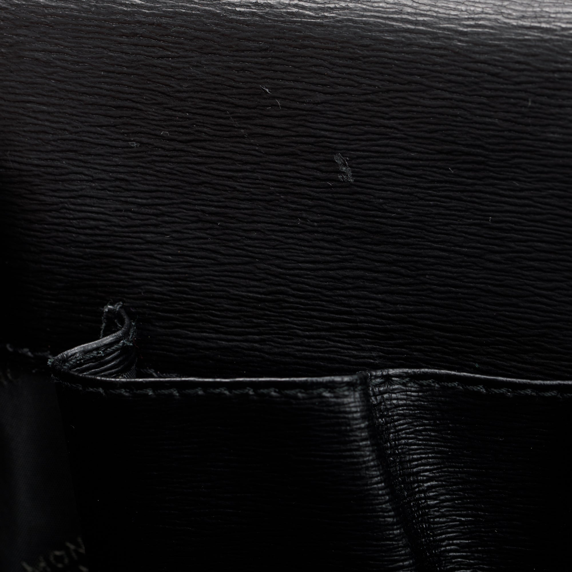 Montblanc Black Leather Messenger Bag