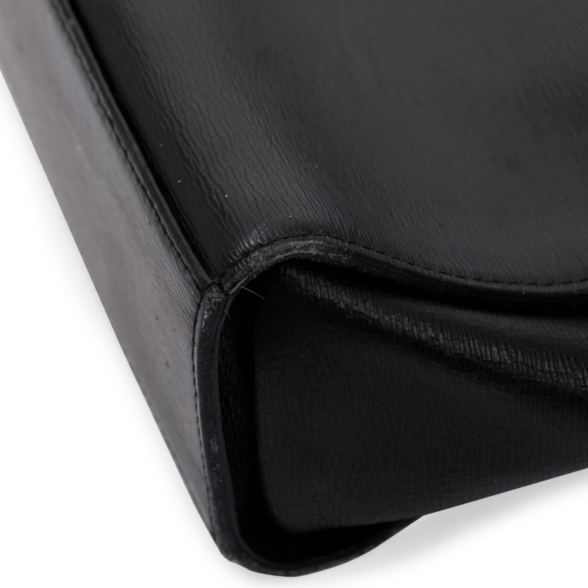 Montblanc Black Leather Messenger Bag