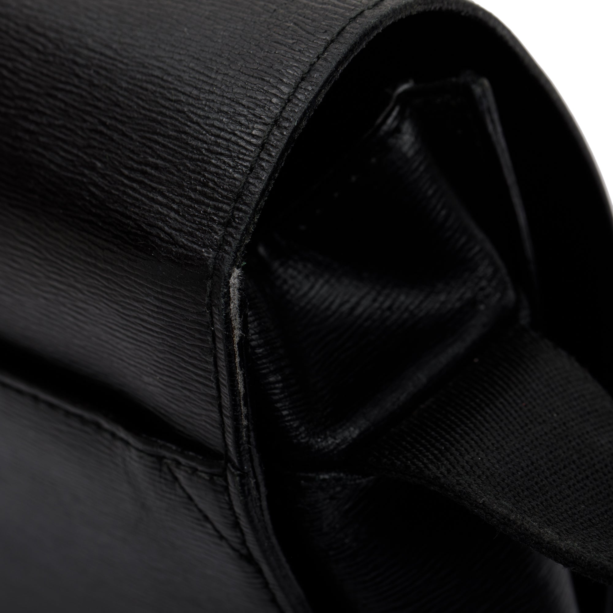 Montblanc Black Leather Messenger Bag