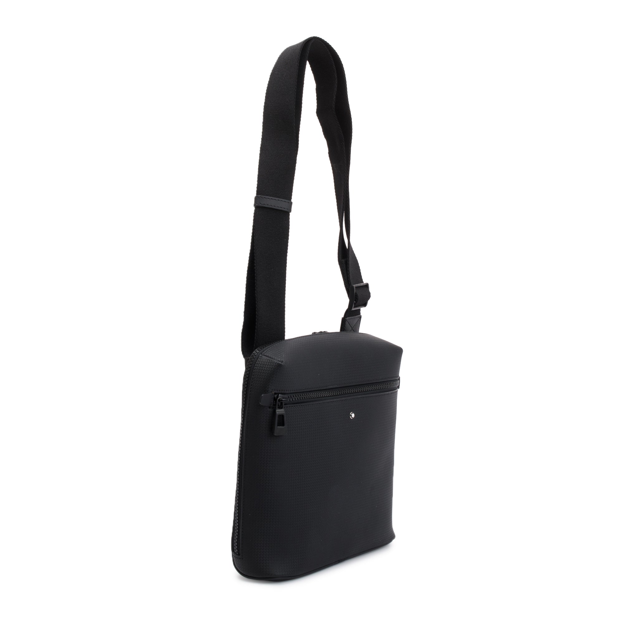 Montblanc Black Textured Leather Extreme 2.0 Zip Messenger Bag
