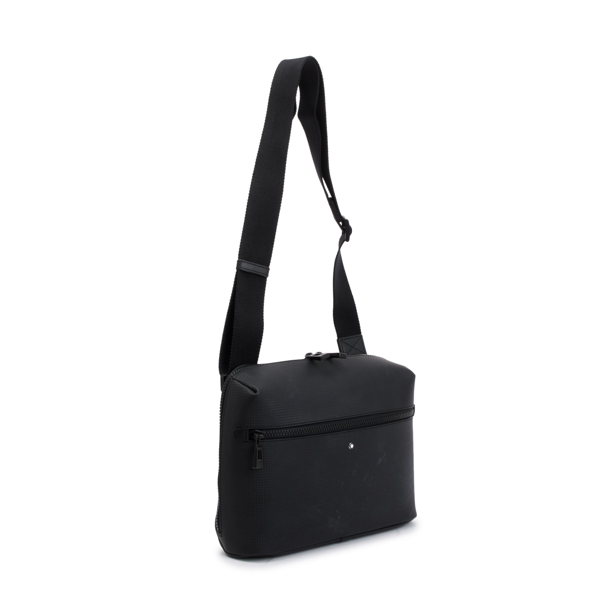 Montblanc Black Textured Leather Extreme 2.0 Zip Messenger Bag