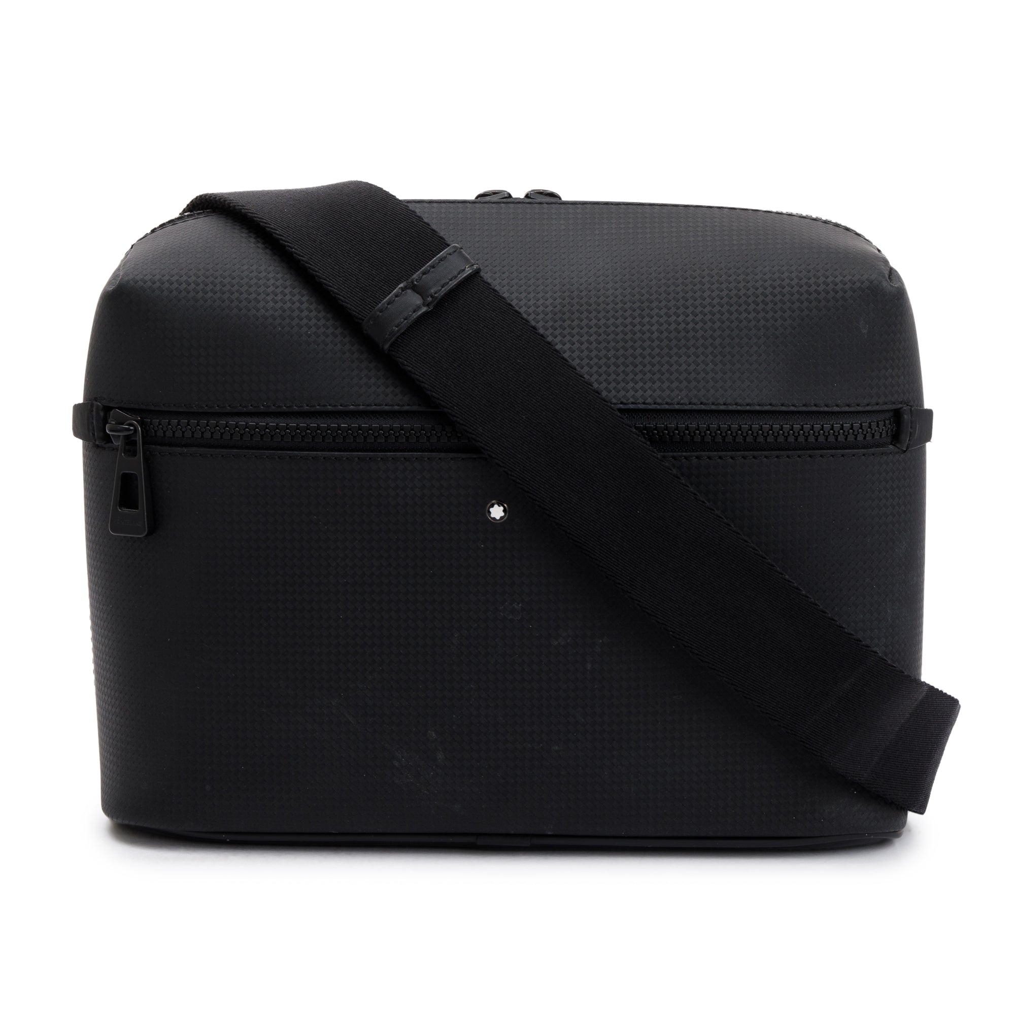Montblanc Black Textured Leather Extreme 2.0 Zip Messenger Bag