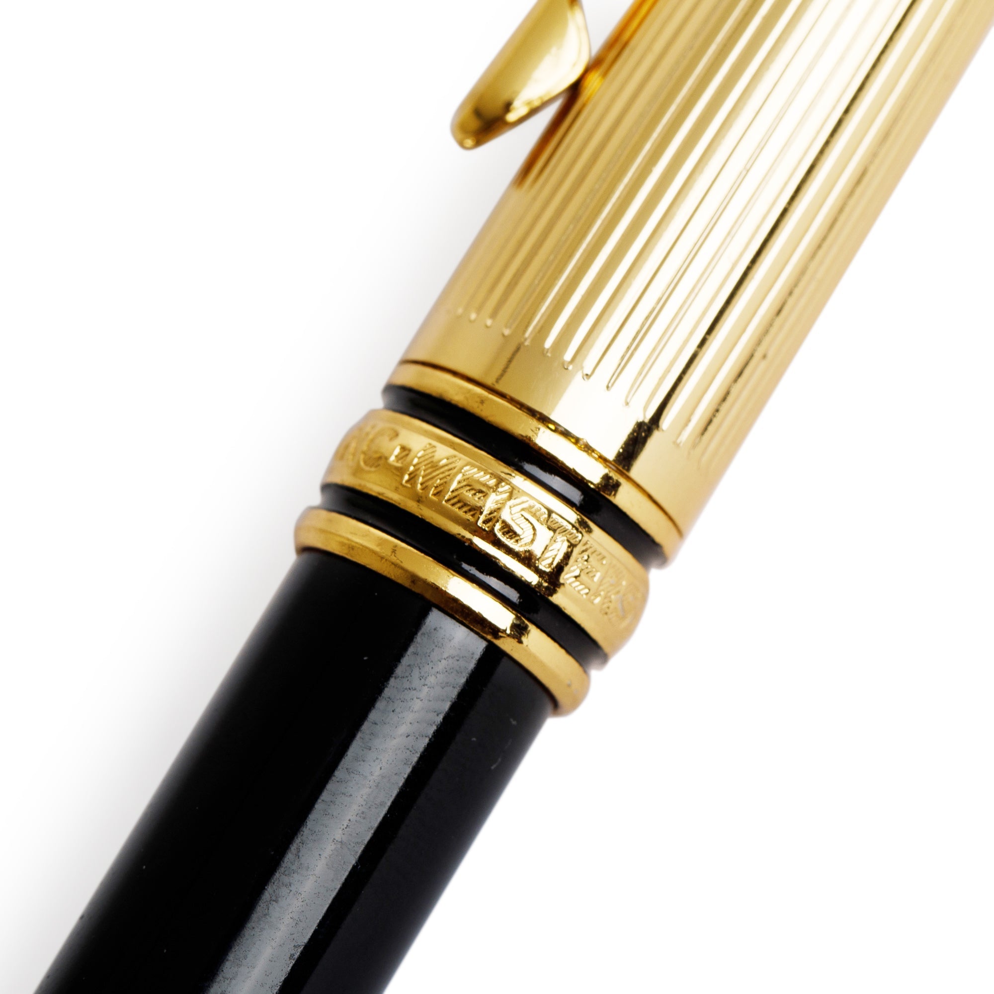 Montblanc Gold-Plated Black Resin 75 Year Anniversary Special Edition Meisterstuck Doue Ballpoint Pen, Small Size